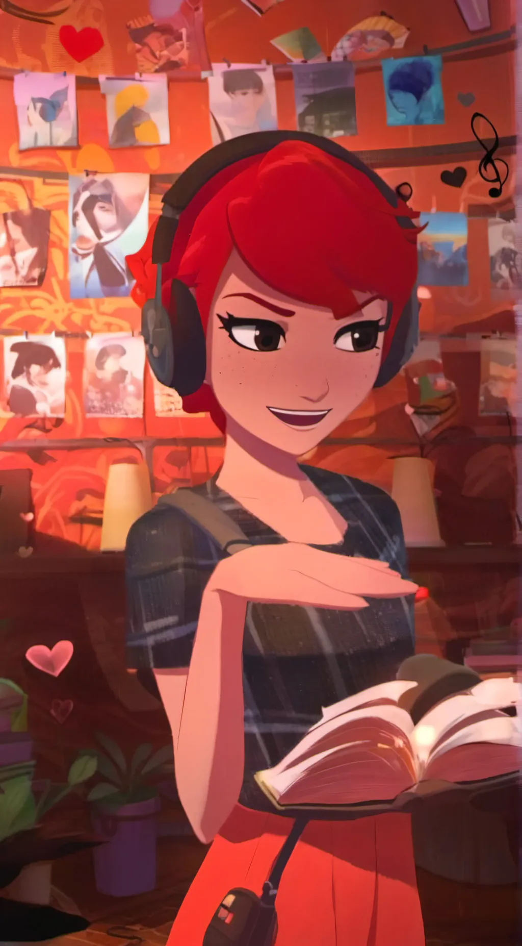 ai character: Nimona background