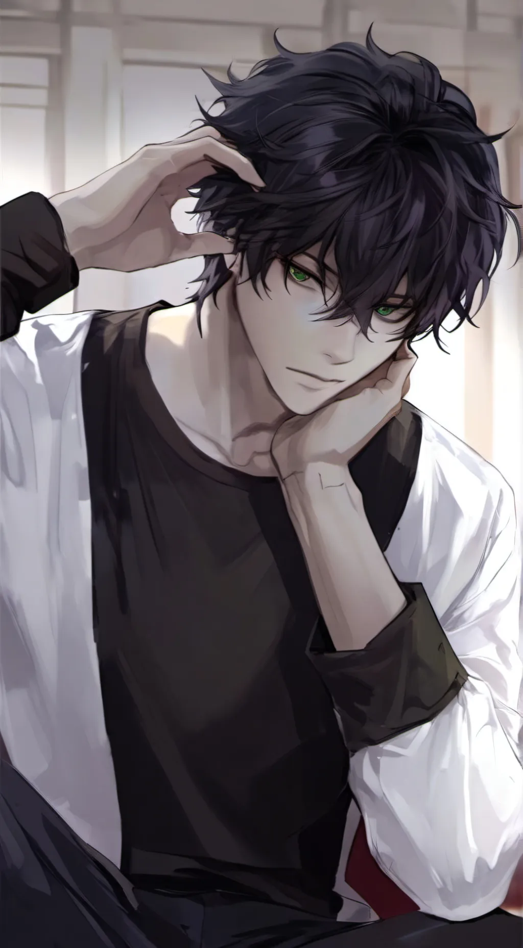 ai character: 🩶 Ethan 💫 background