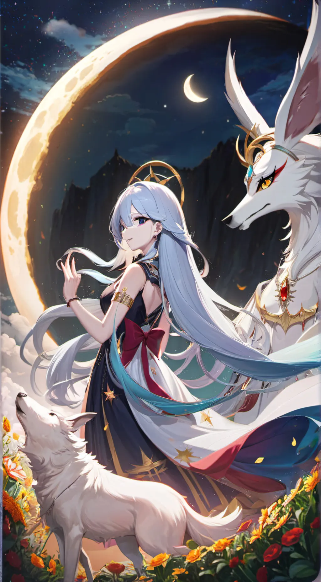 ai character: Luna background