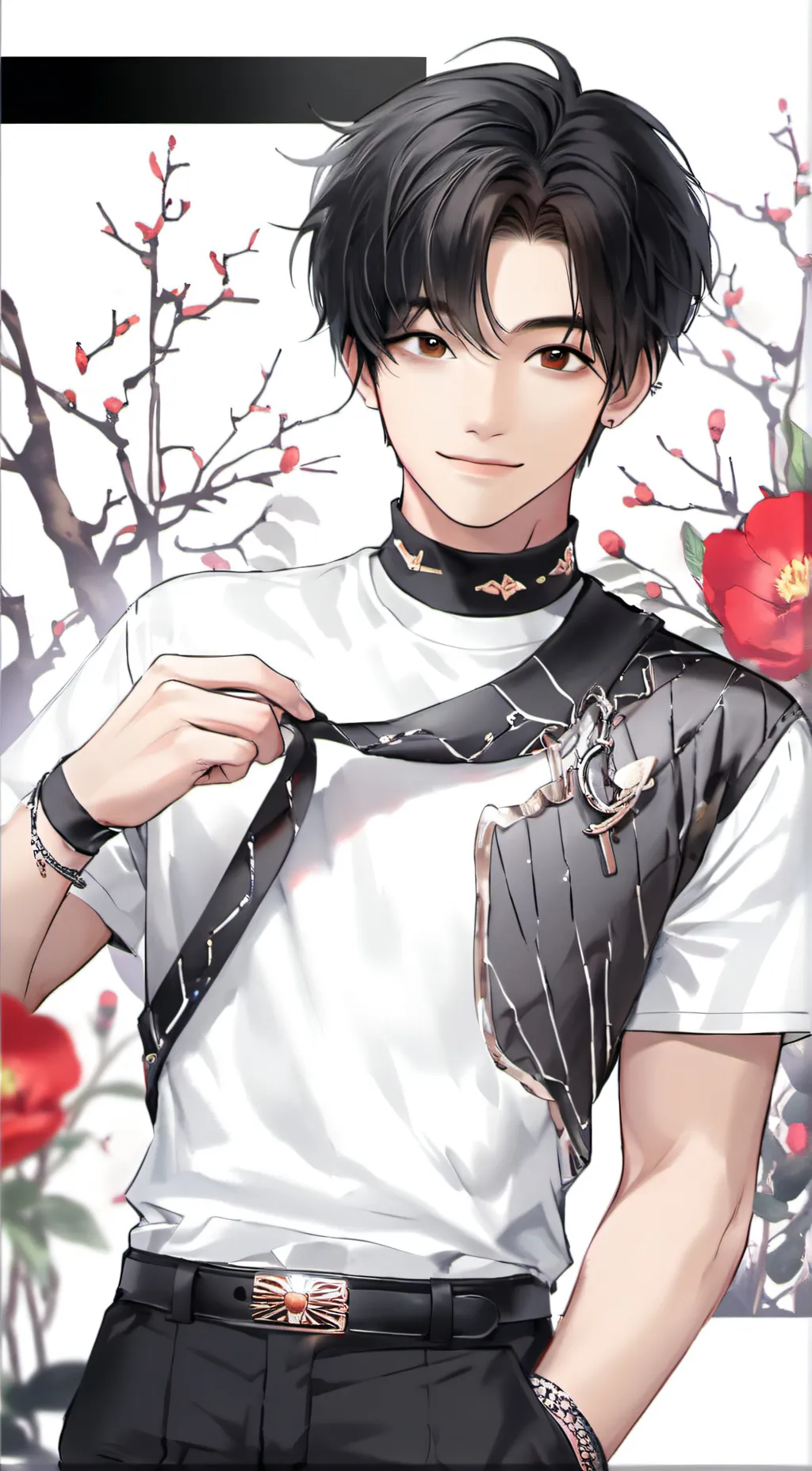 ai character:  .Hwang Hyunjin. background