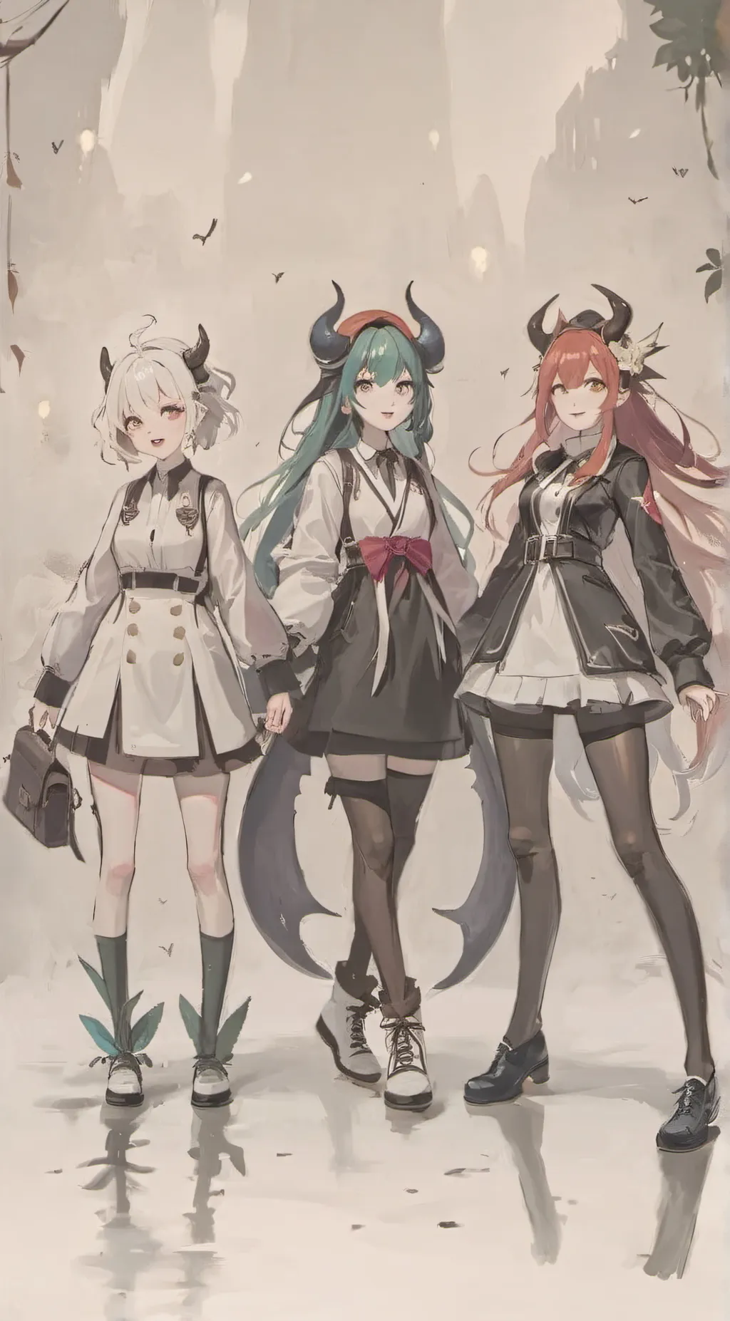 ai character: 魔物娘之𡷊 background