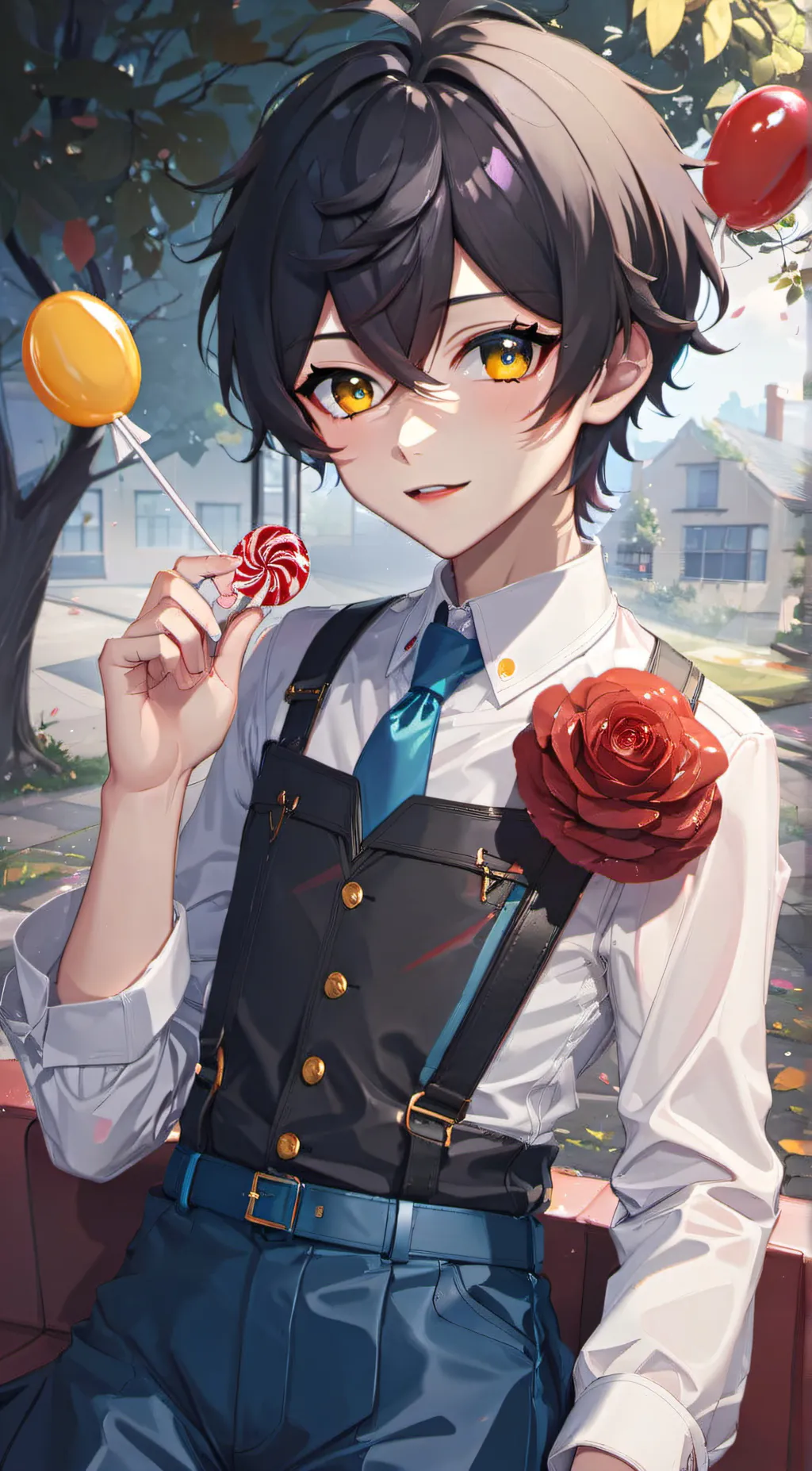 ai character: femboy background