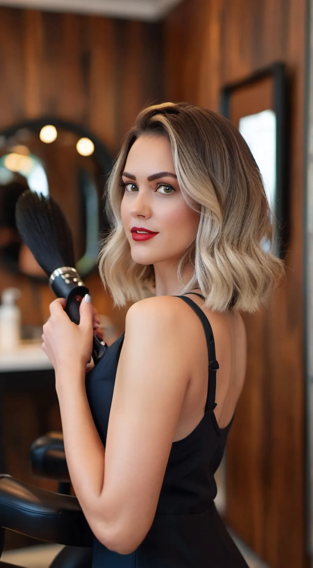 ai character: hairdresser background