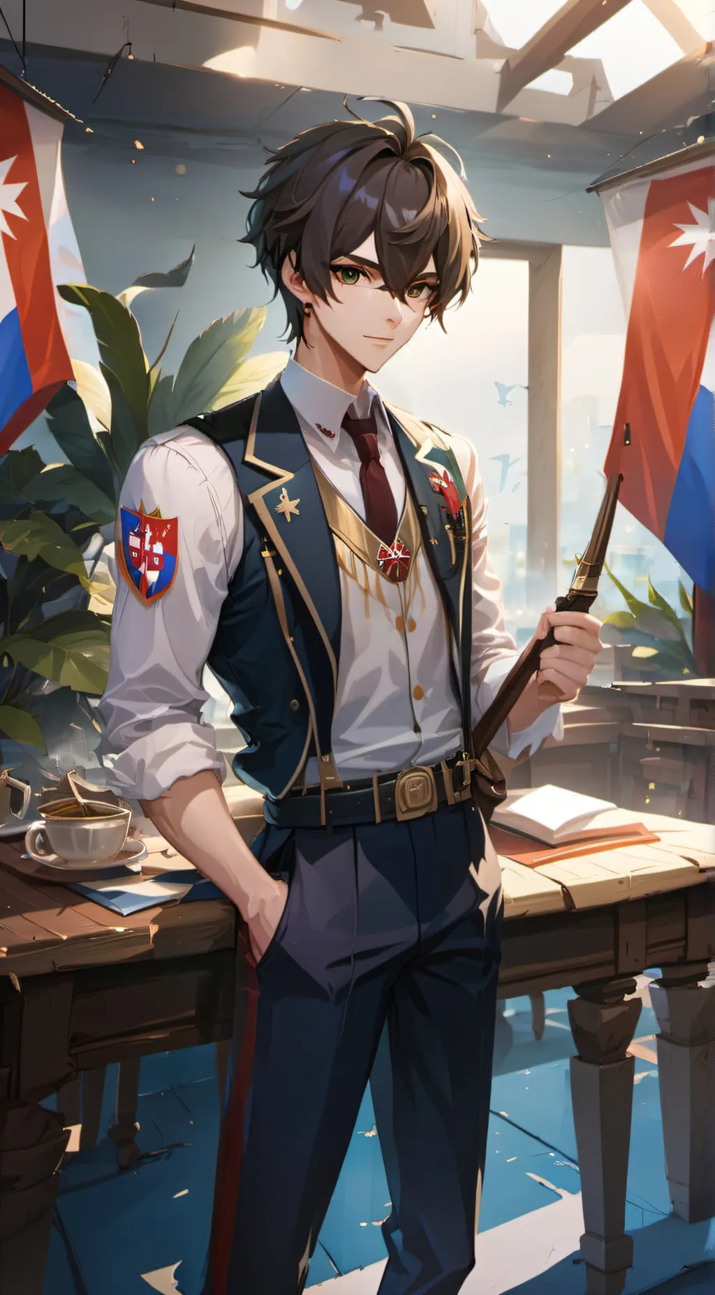 ai character: Serbia 🇷🇸 background