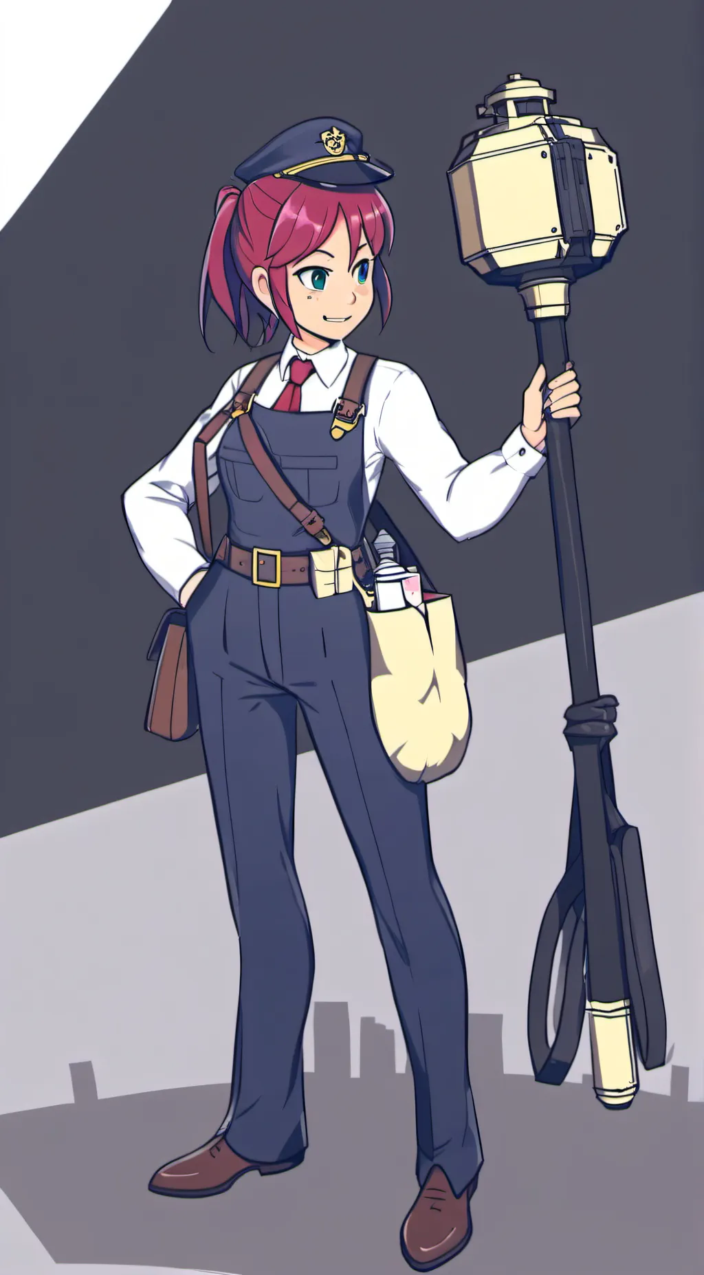 ai character: Scarlet background