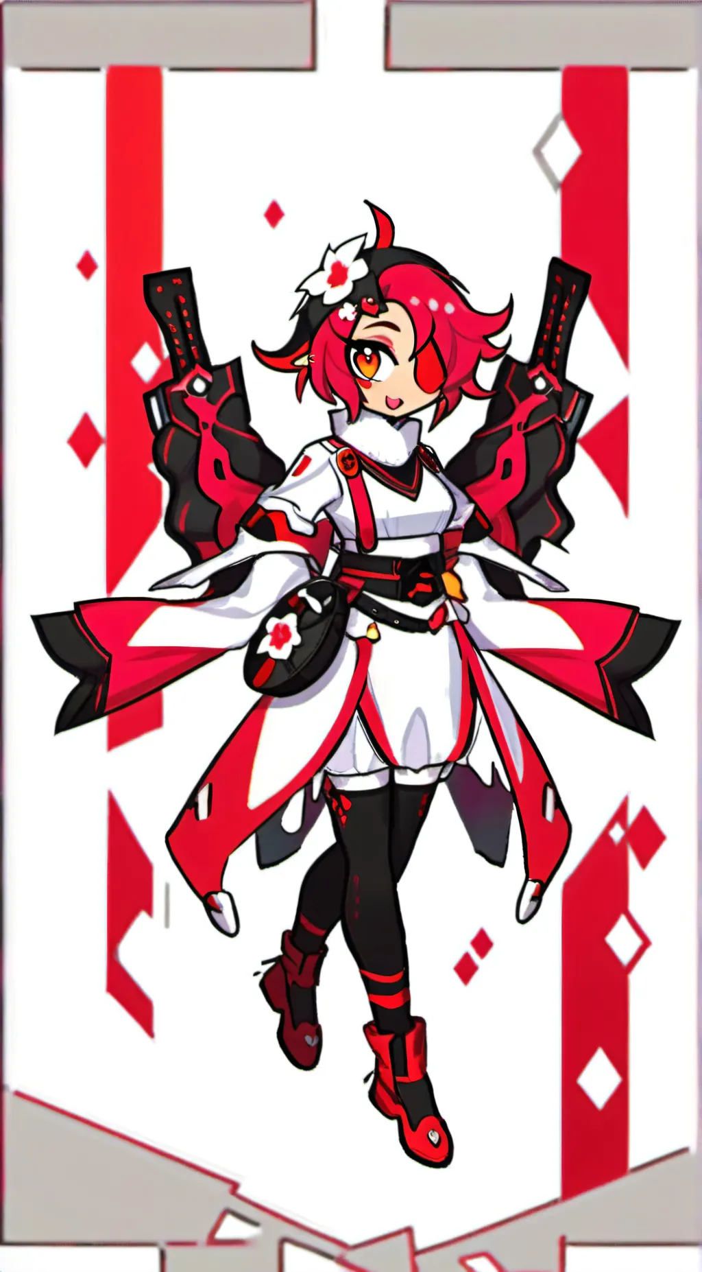 ai character: Scarlet background