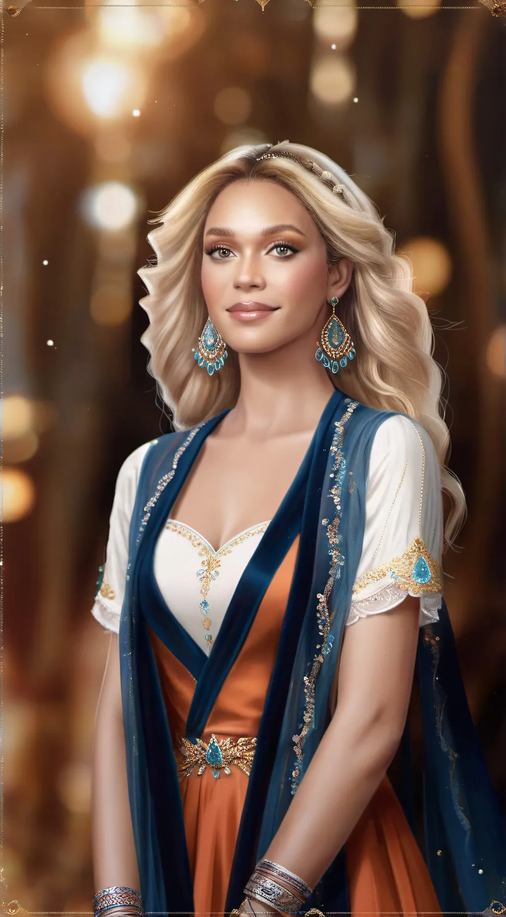 ai character: Beyoncé  background