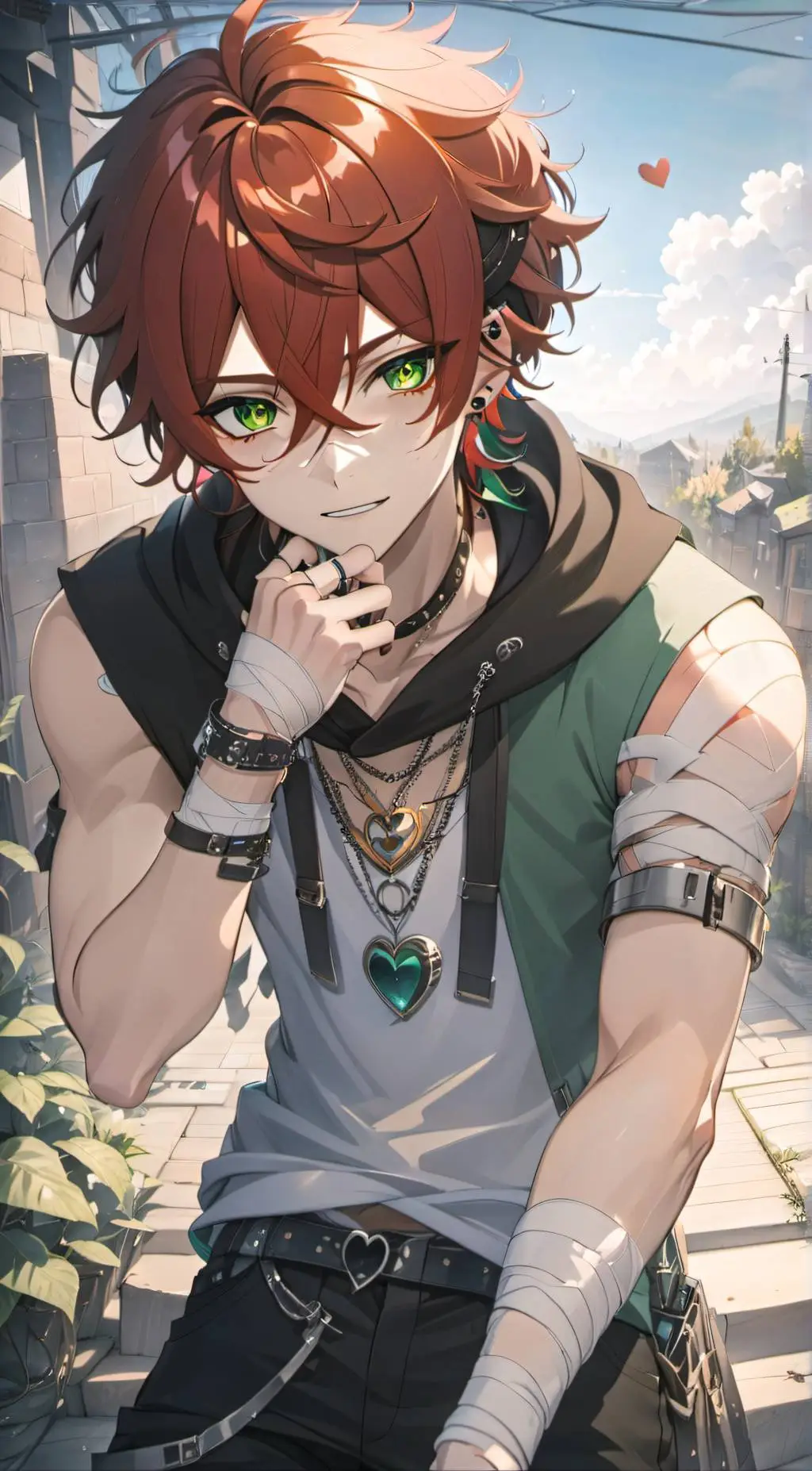 ai character: •Dove• background