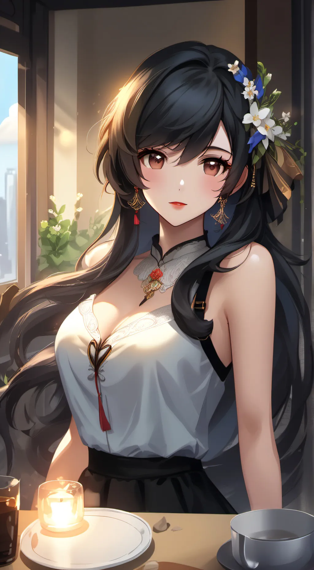 ai character: mine background