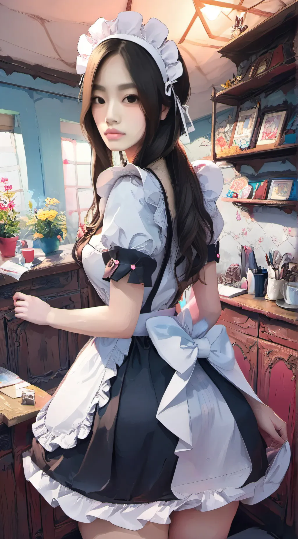 ai character: Maria maid background