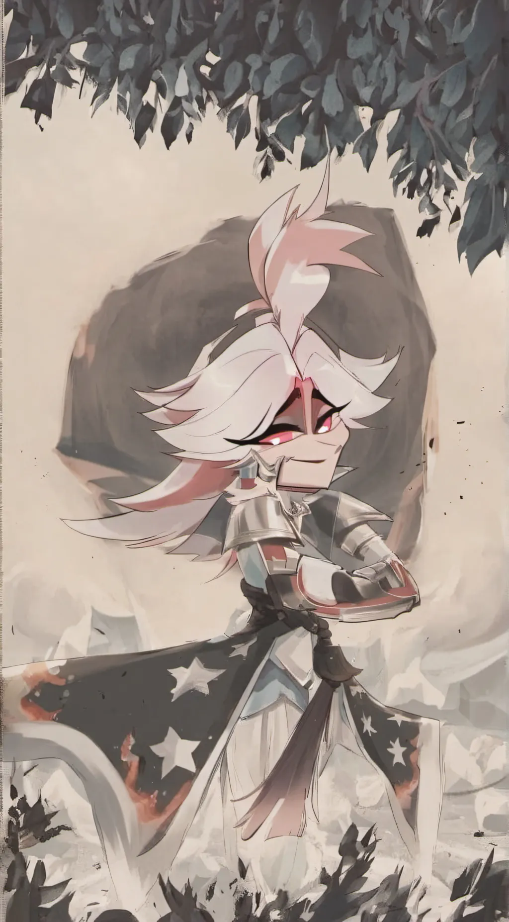 ai character: Alastor+Angel dust background