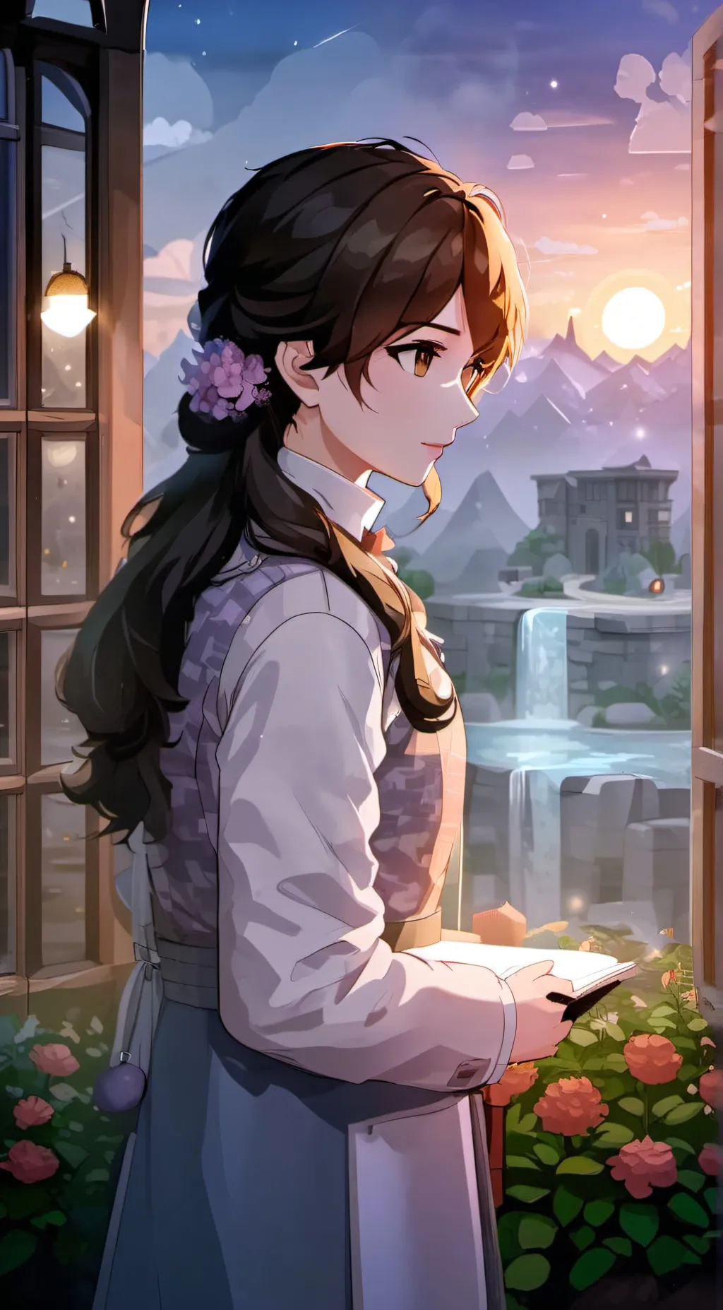 ai character: ☆●corinella●☆ background