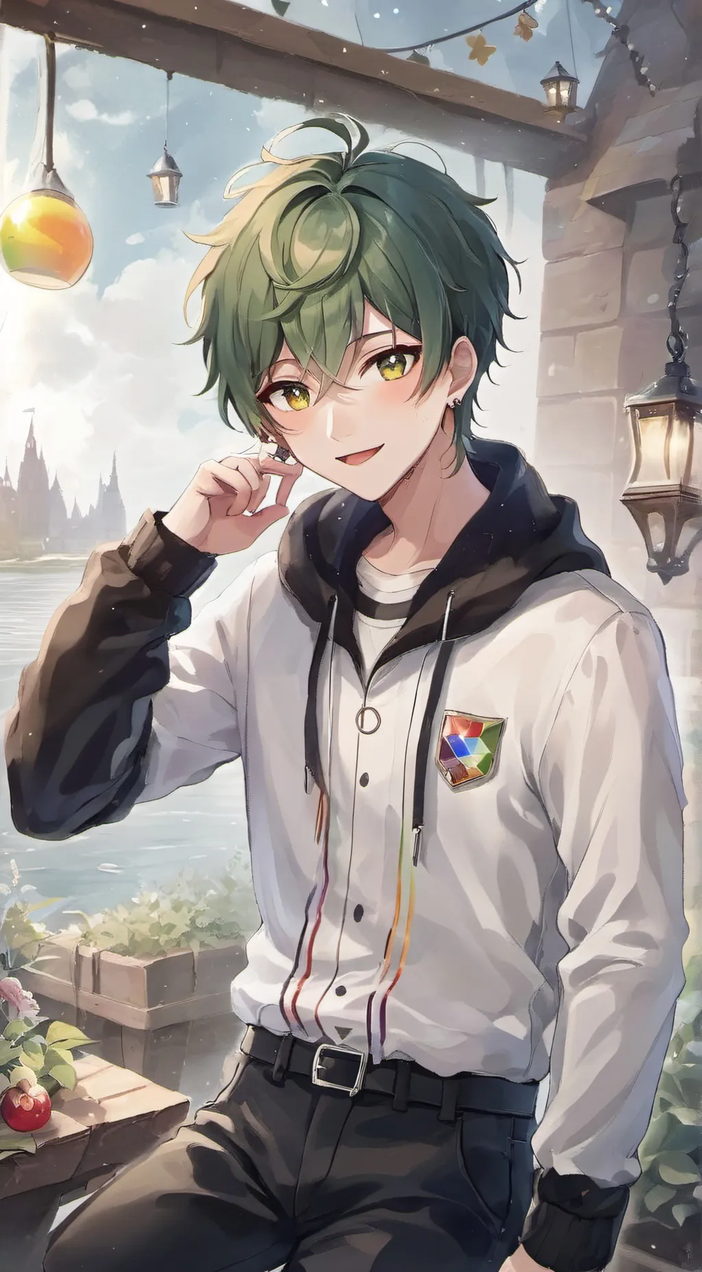 ai character: leo-+*☆^^~ background