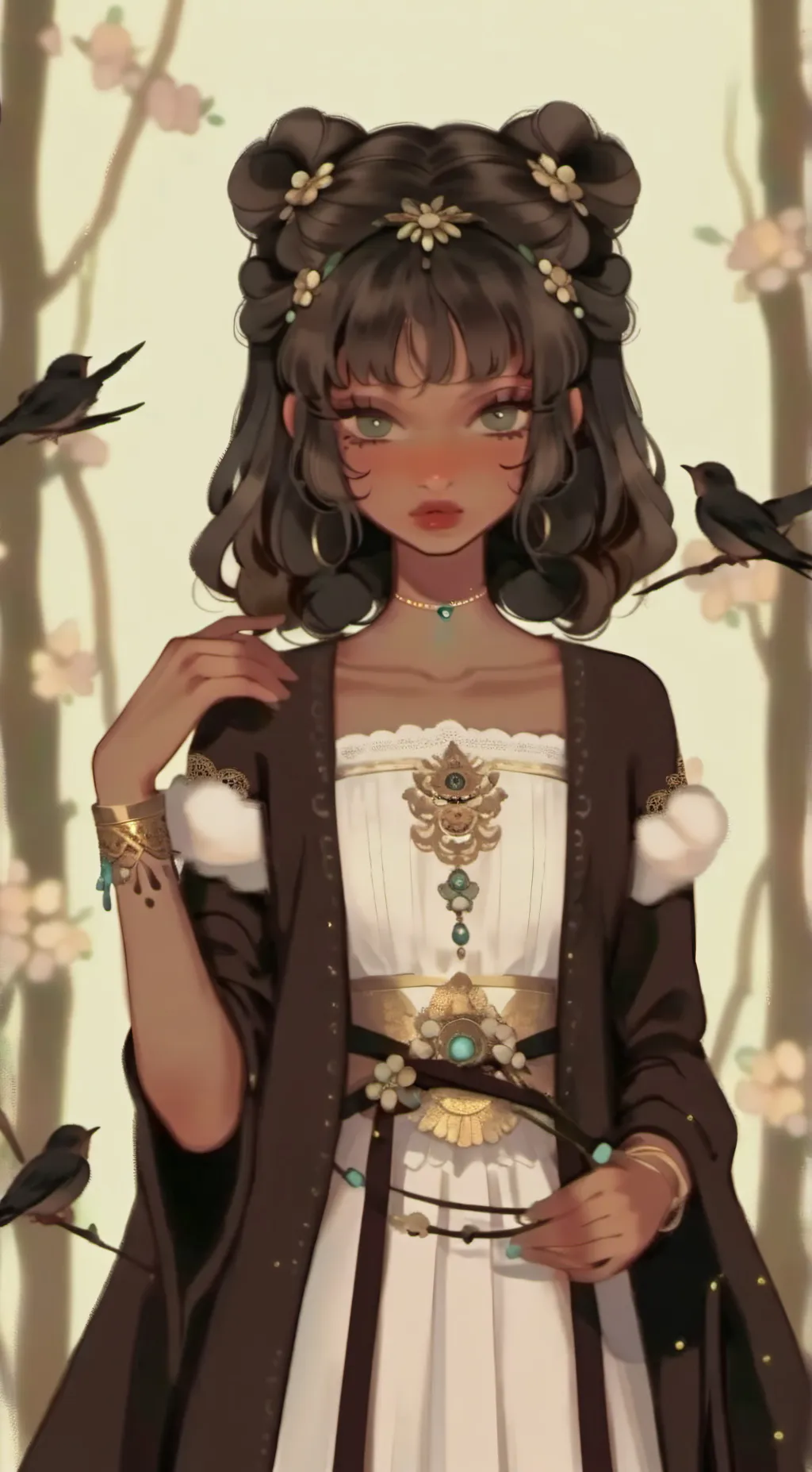 ai character: Luna background