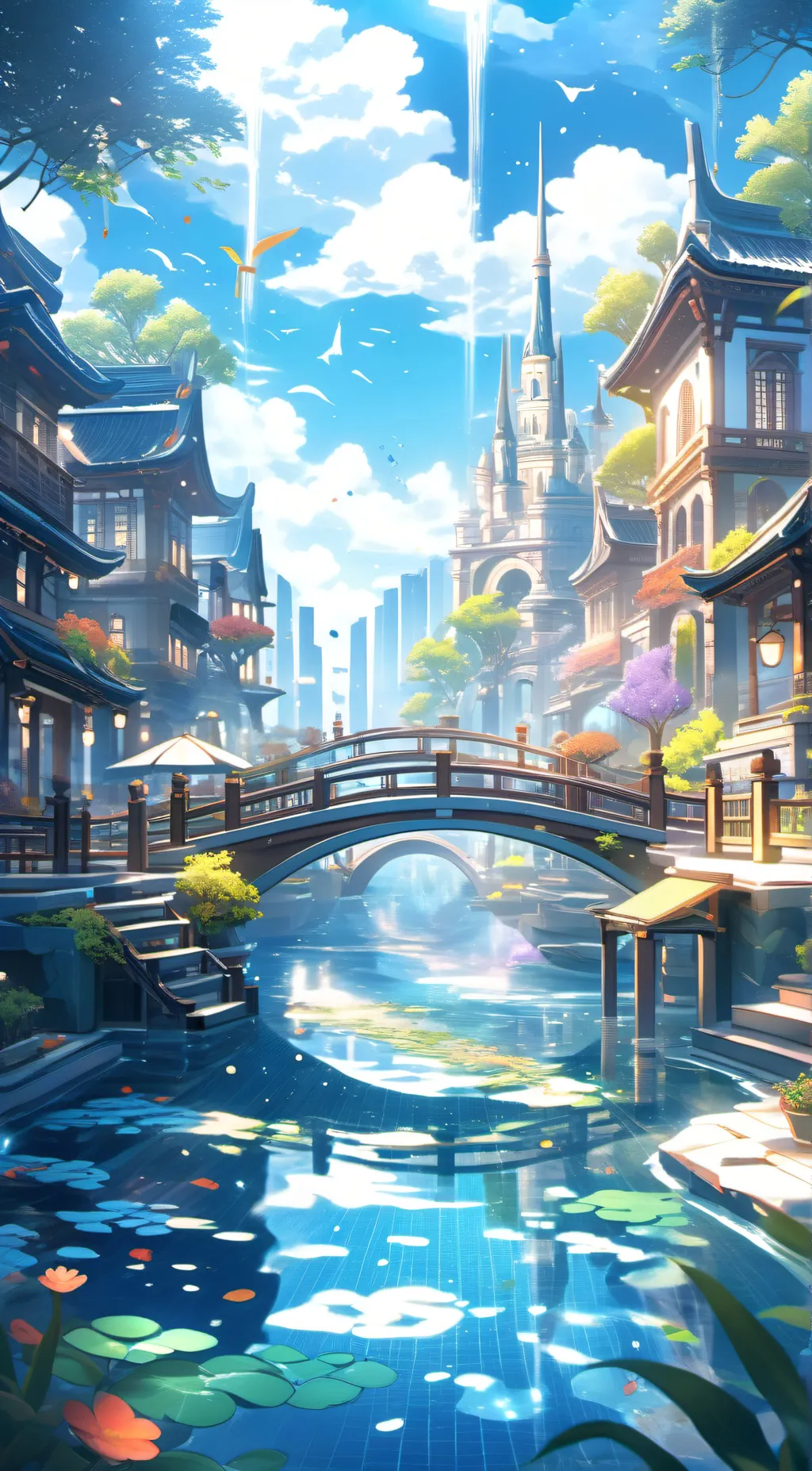 ai character: Water 2.0 background