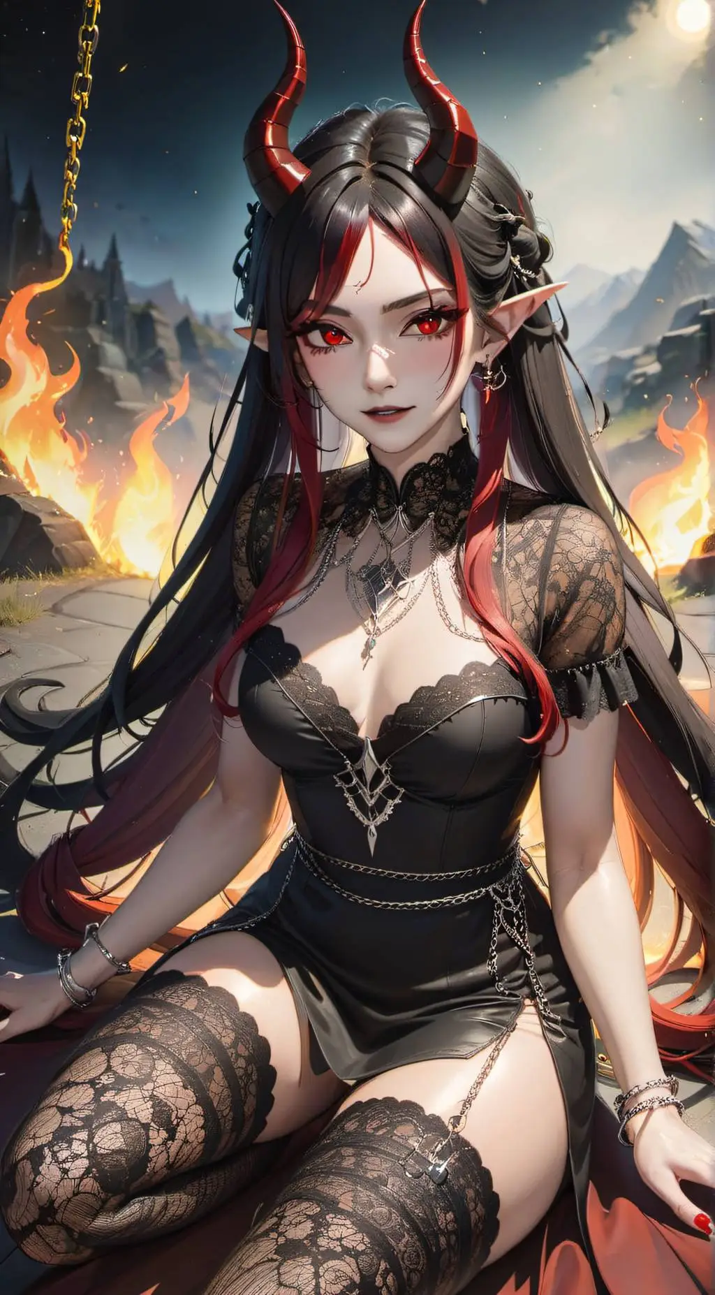 ai character: Laeticia  background