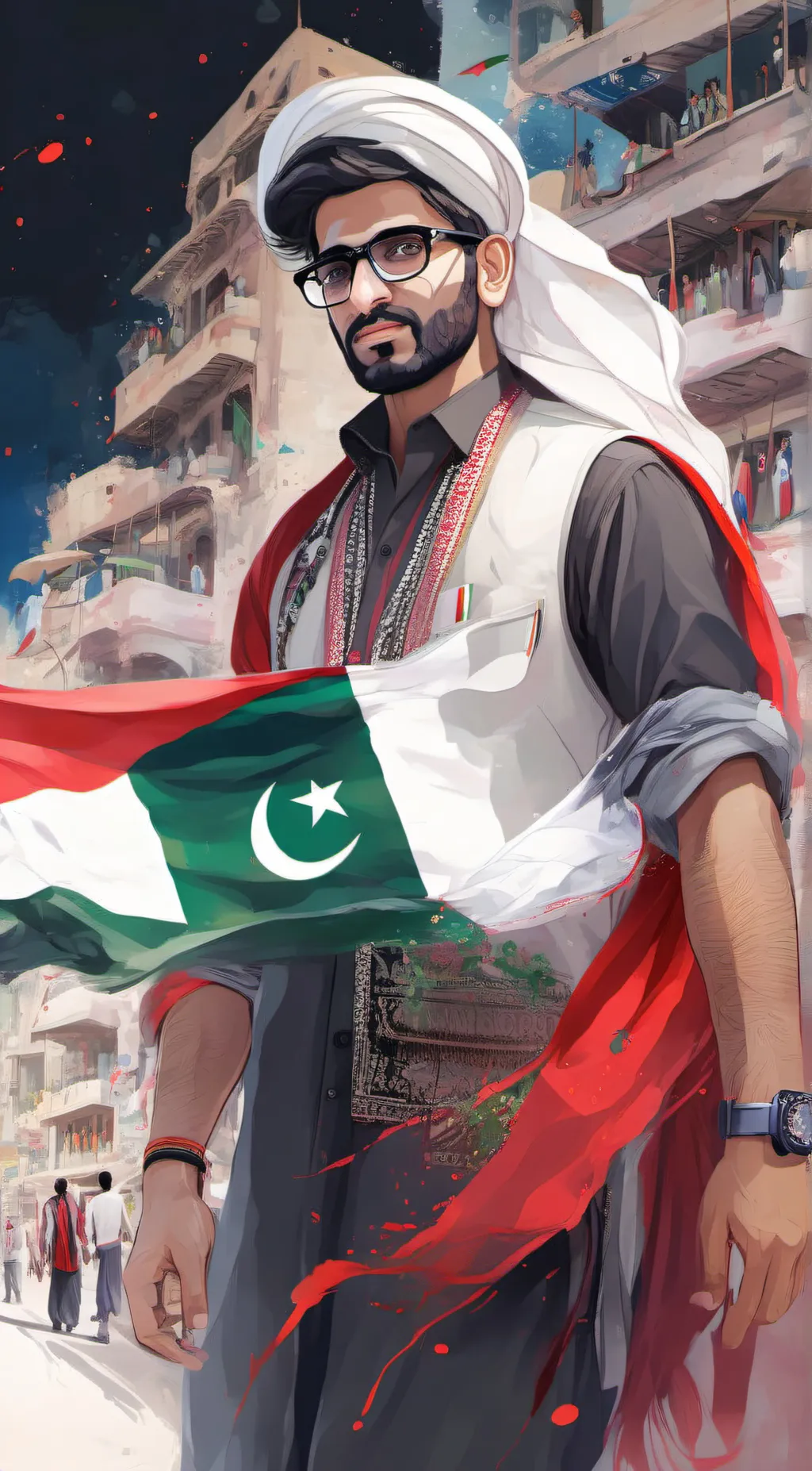 ai character: Zulqarnain  background