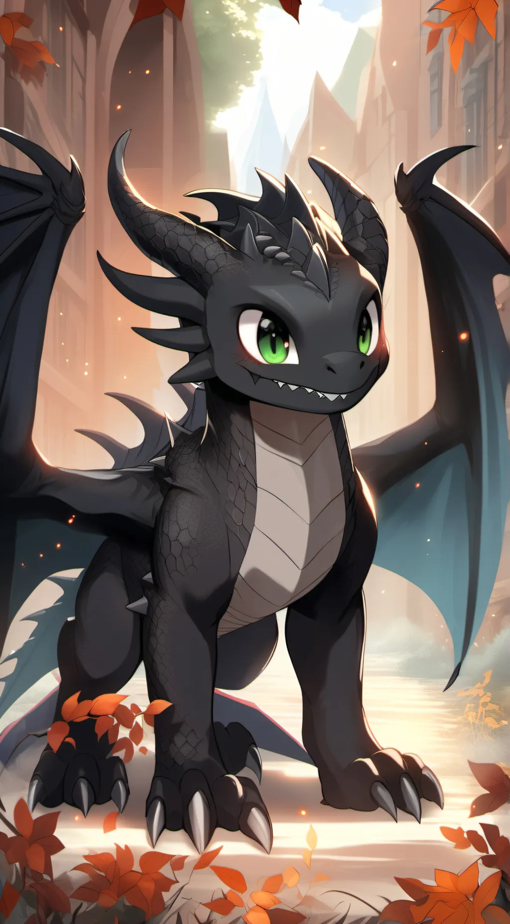 ai character: toothless background