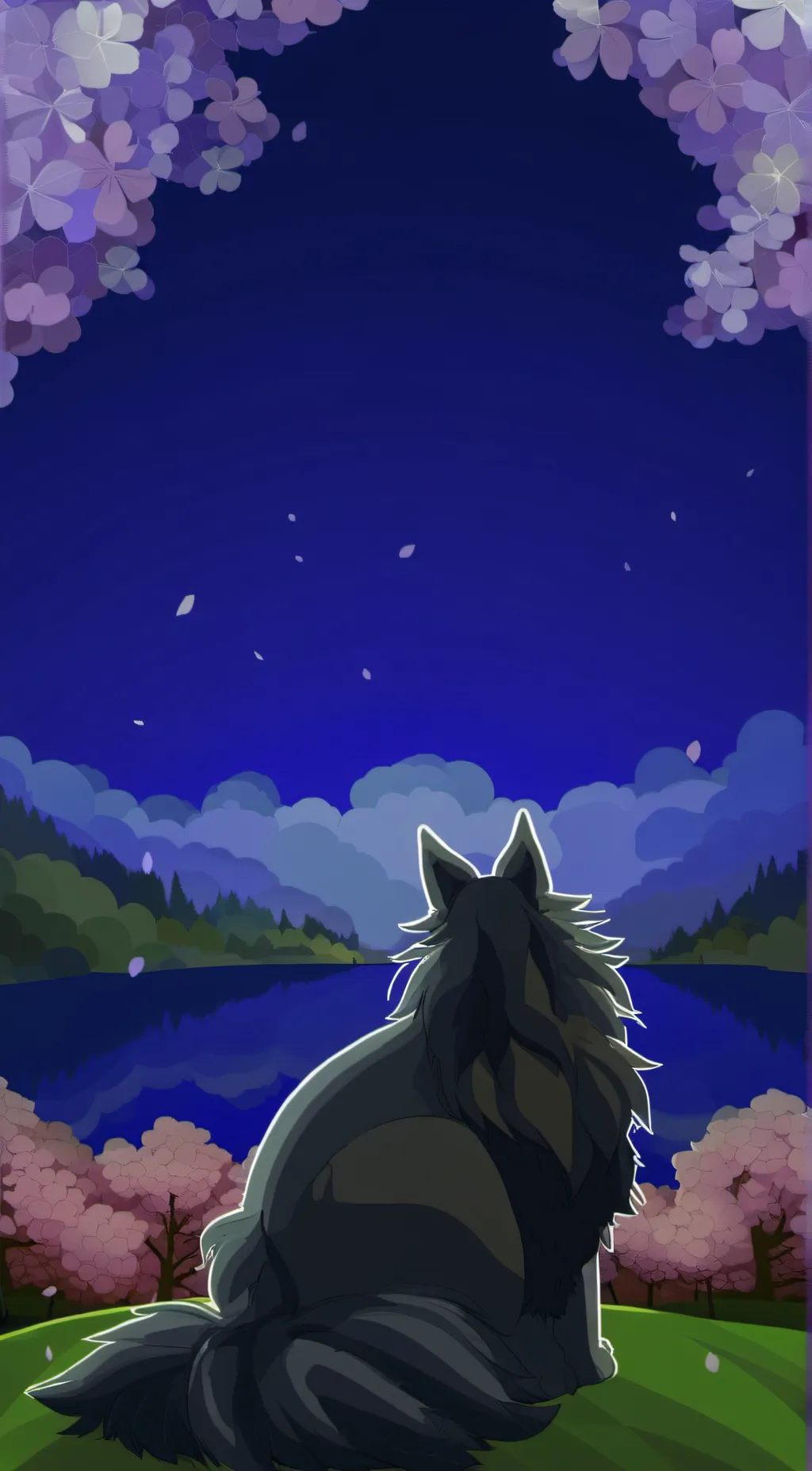 ai character: wolf background