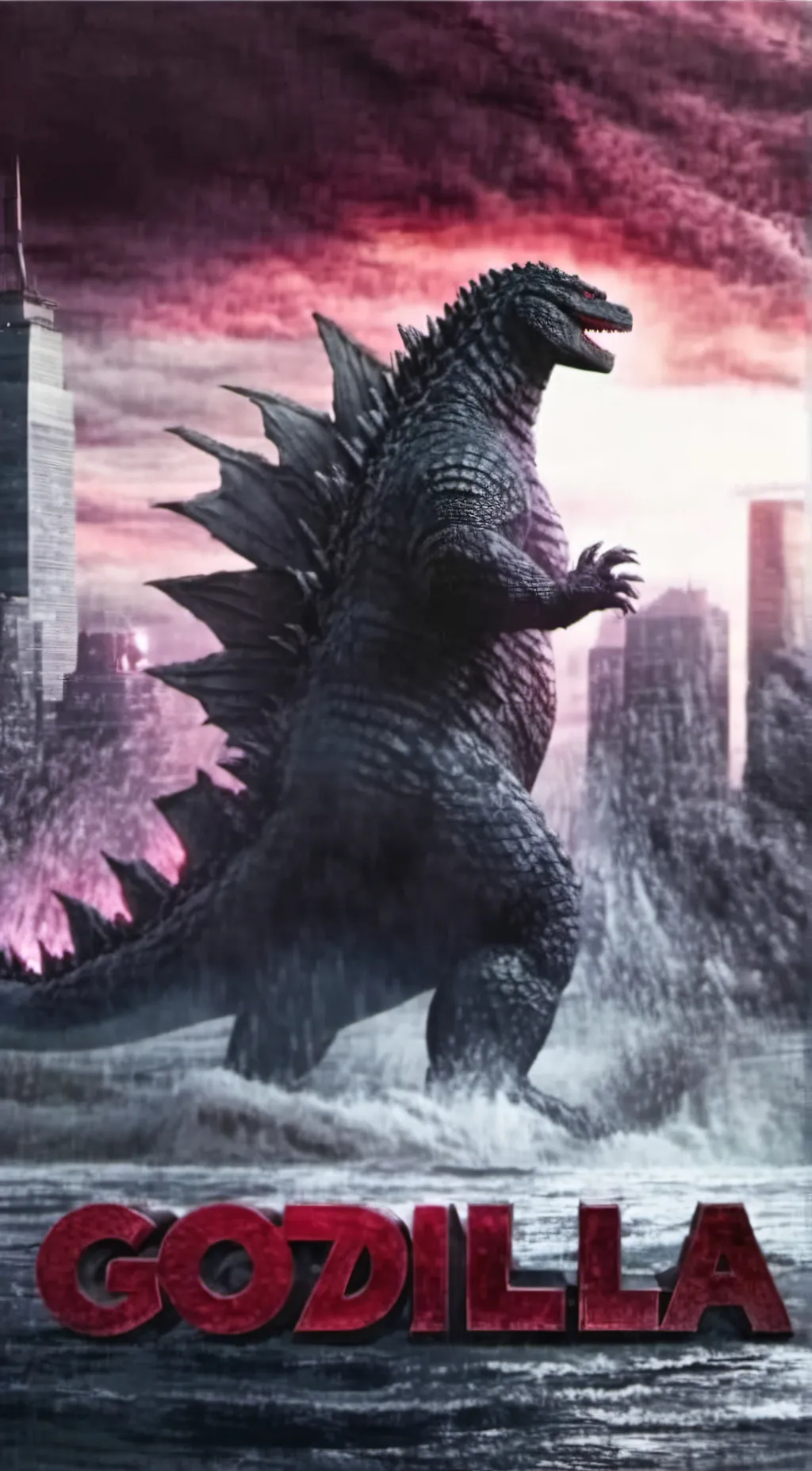 ai character: Godzilla background