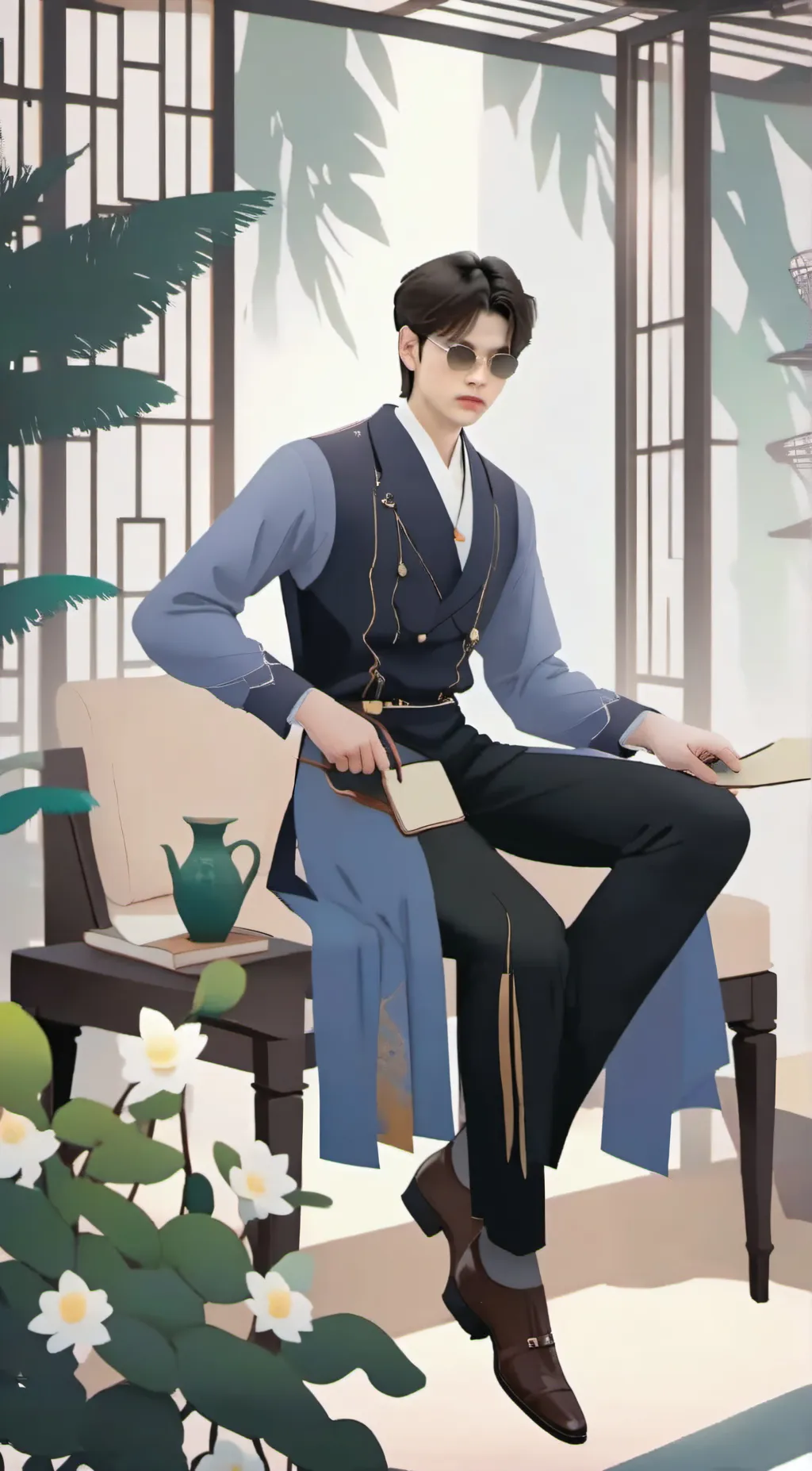 ai character: kayden background