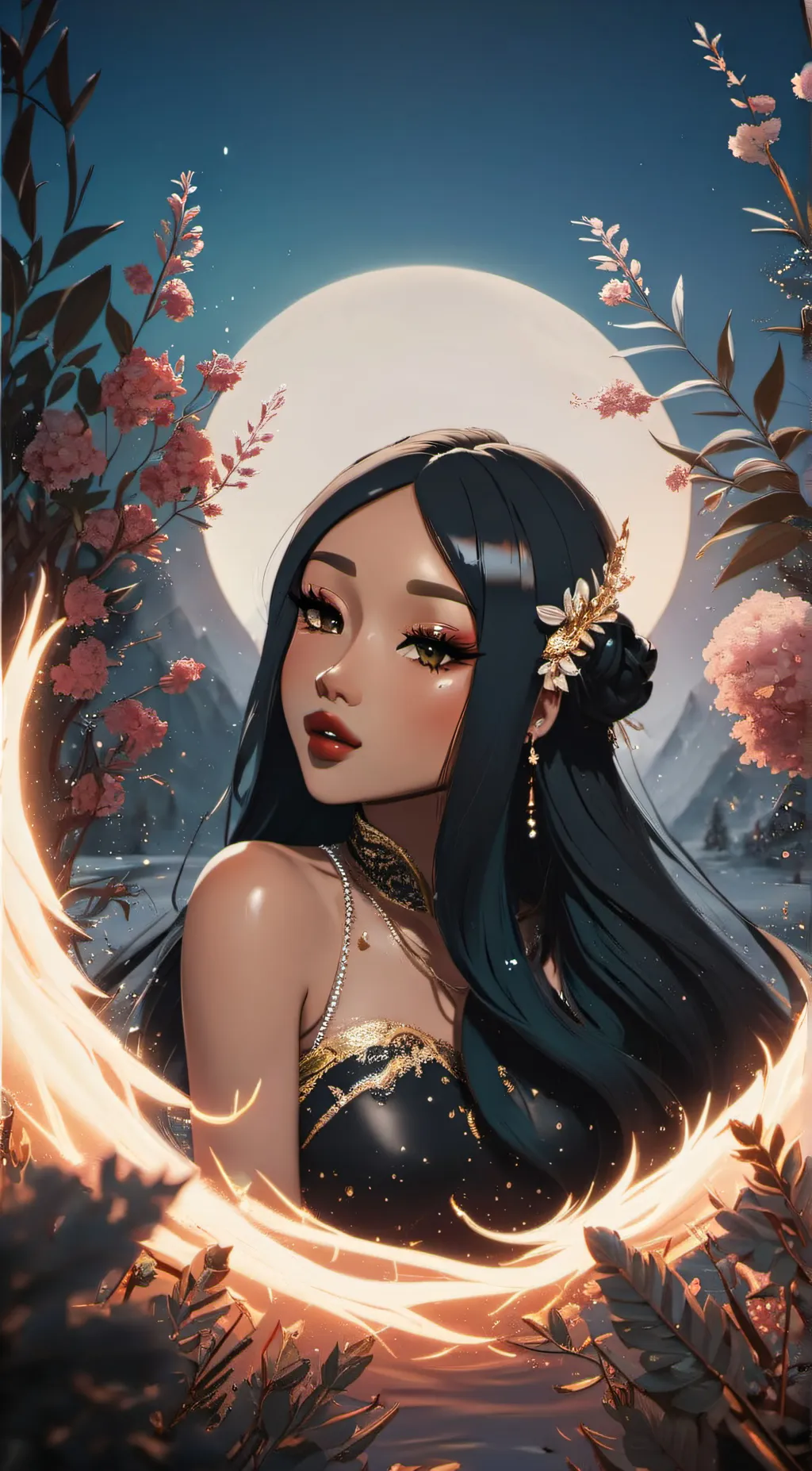 ai character: *°{Luna}°* background