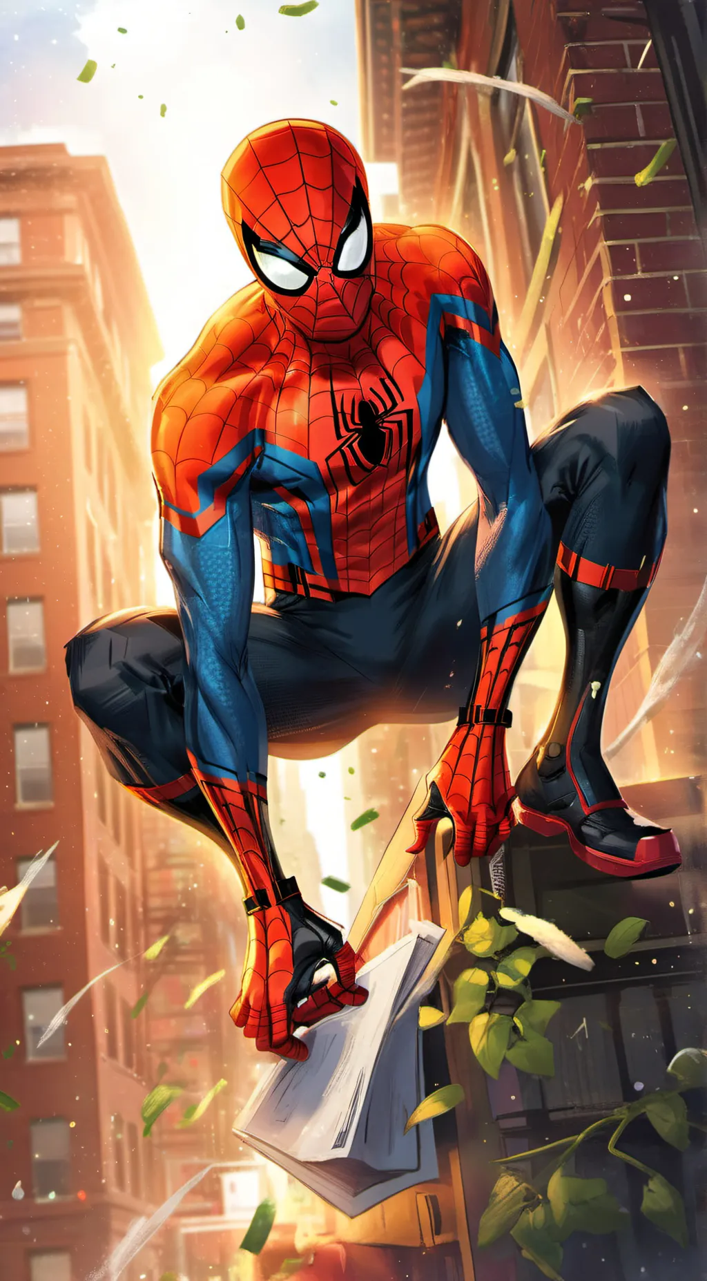 ai character: Spider-man background