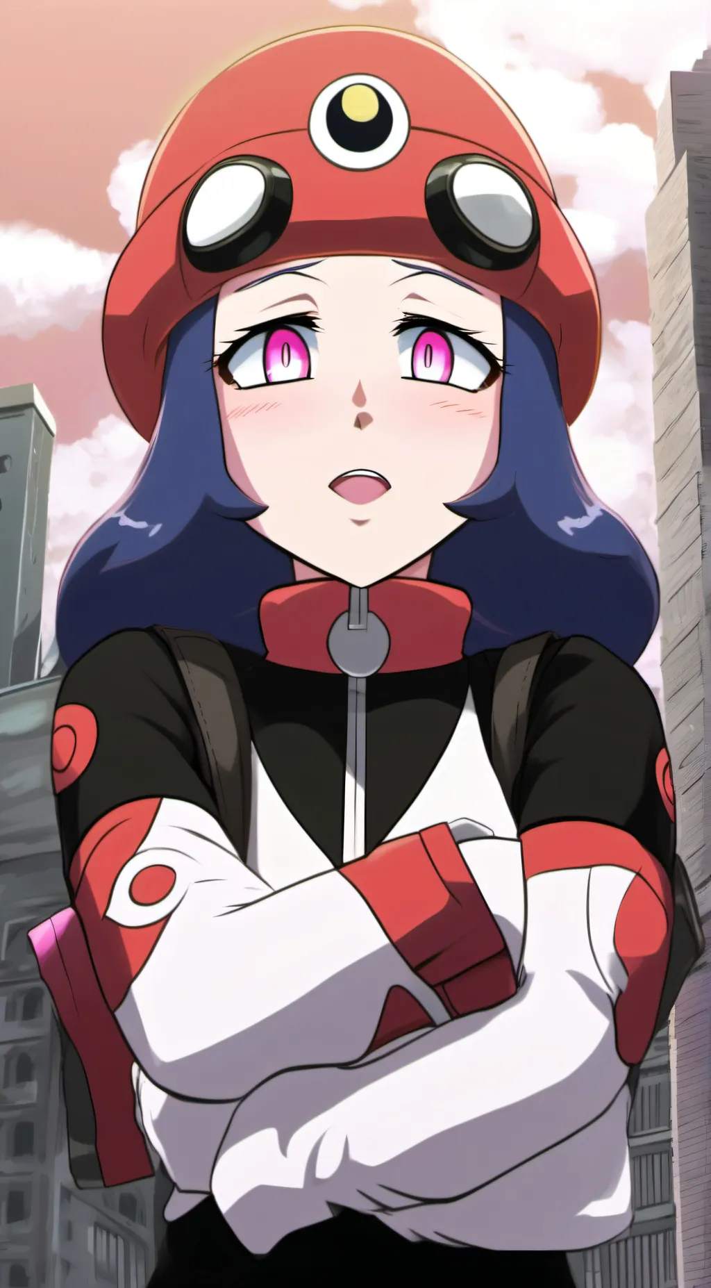 ai character: Dawn background