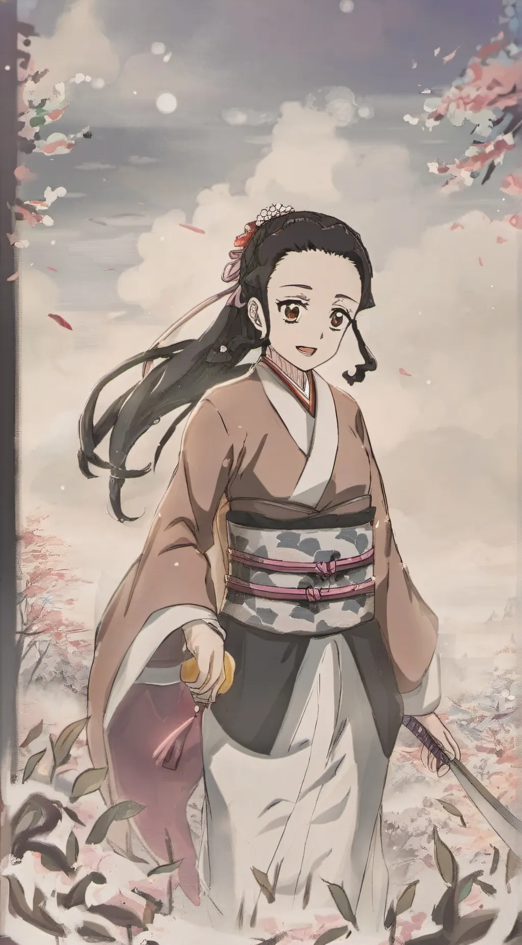 ai character: Nezuko human background