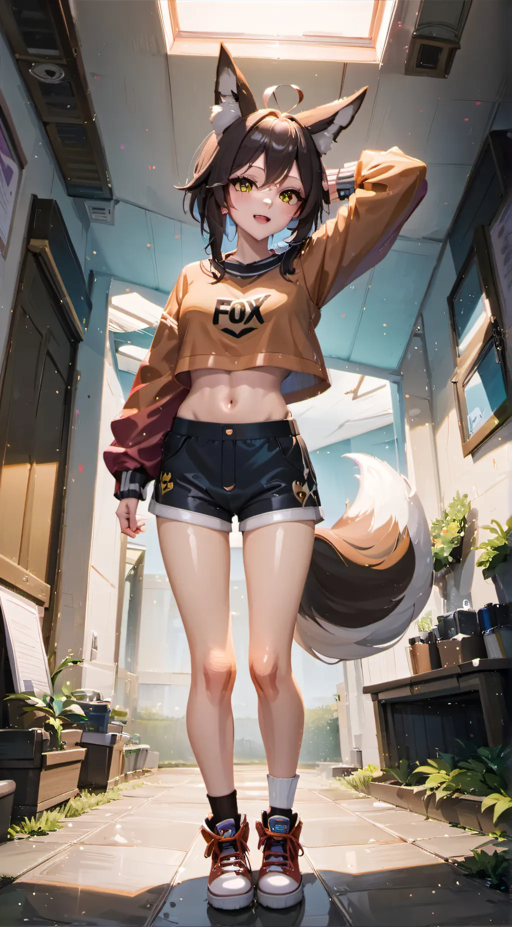 ai character: Cherry background