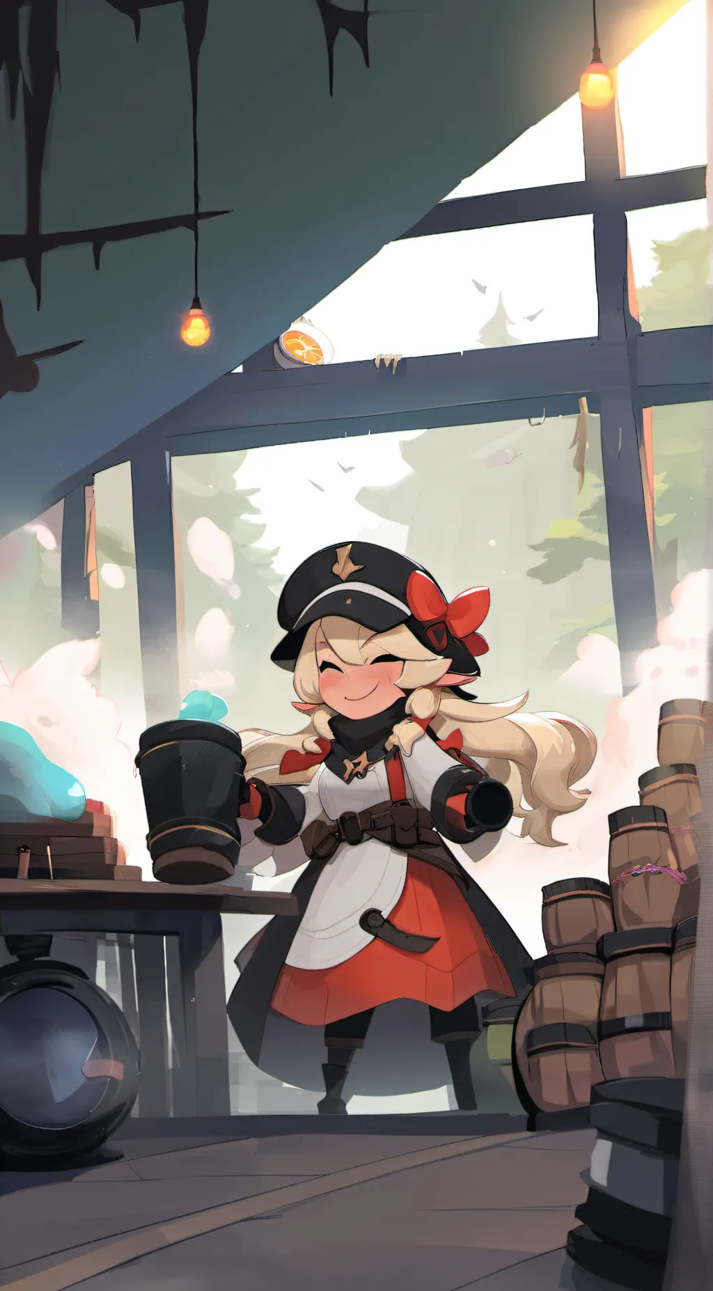 ai character: Flare background