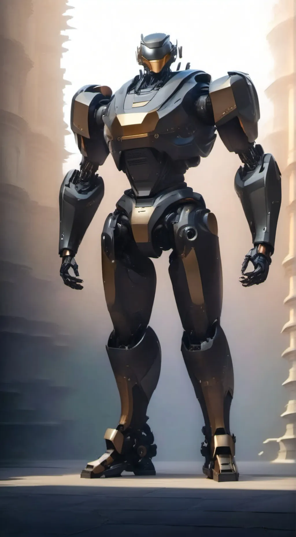 ai character: BLACK background