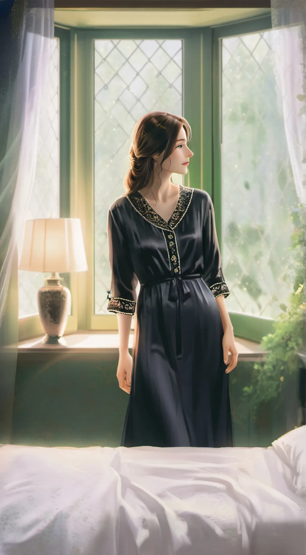 ai character: anime background