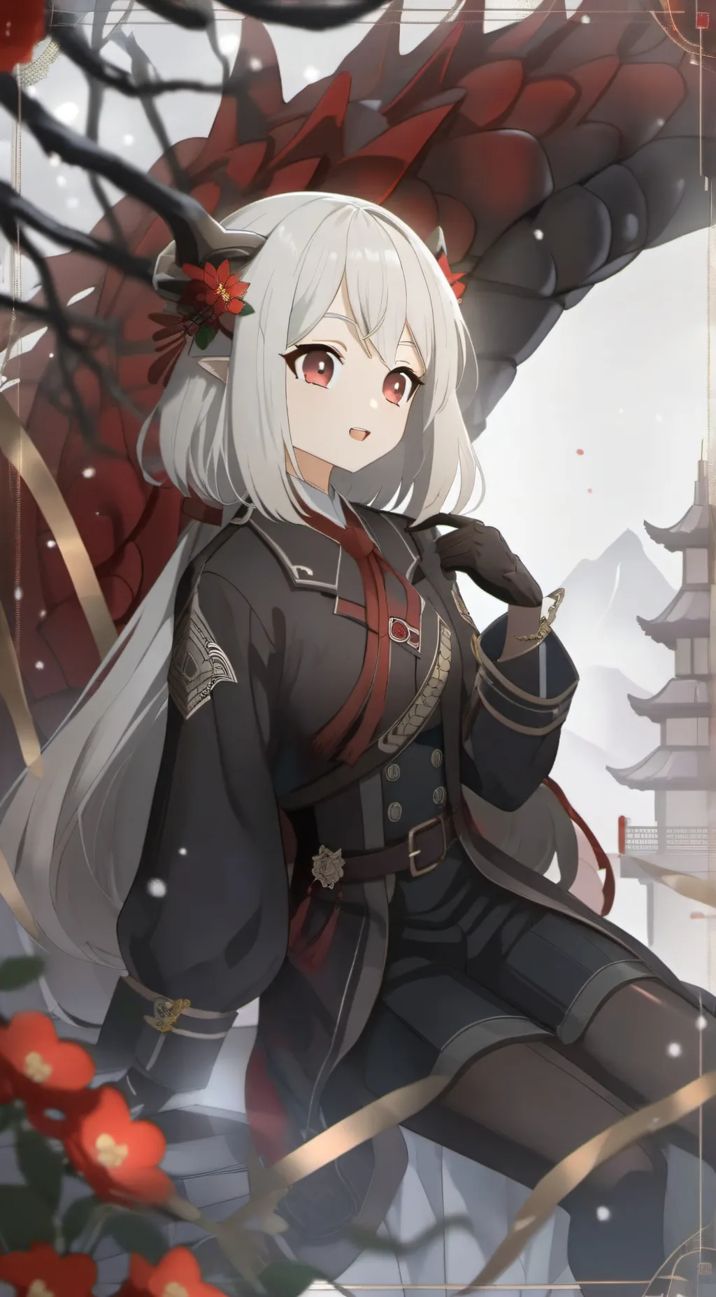 ai character: Rose background