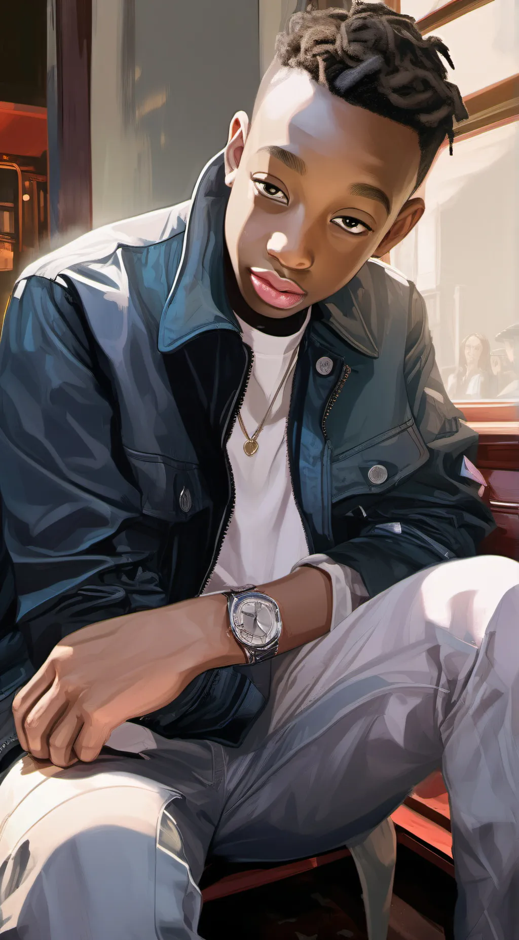 ai character: Steven background