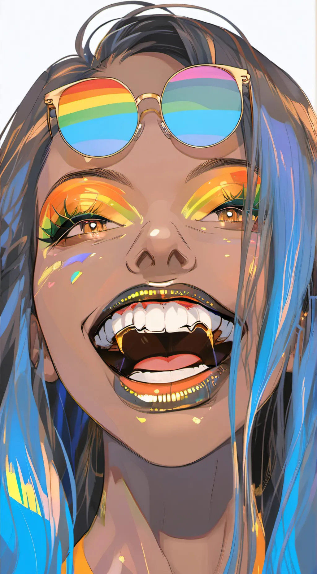 ai character: 👓Violet👓 background