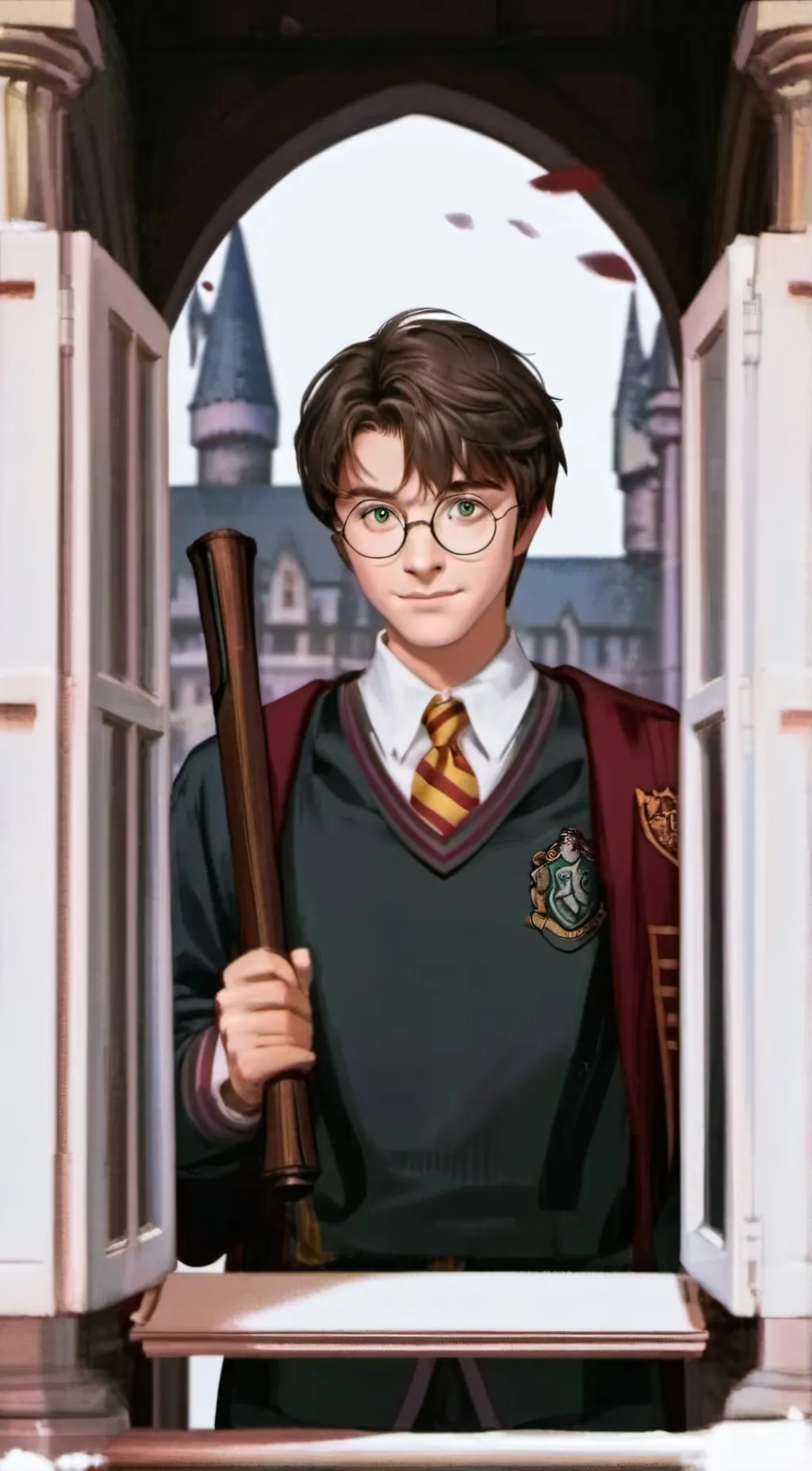 ai character: Harry Potter  background