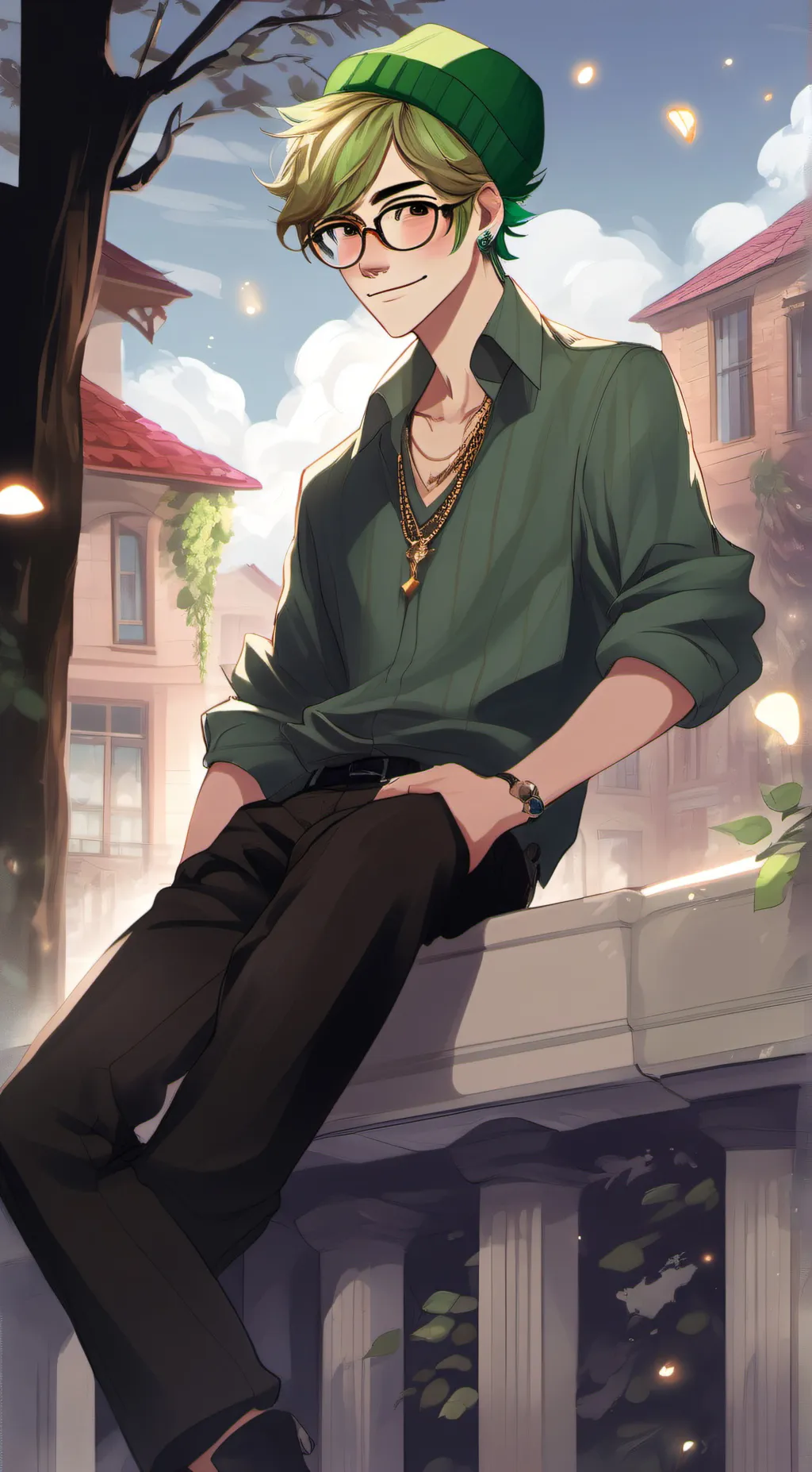 ai character: Keroppi background