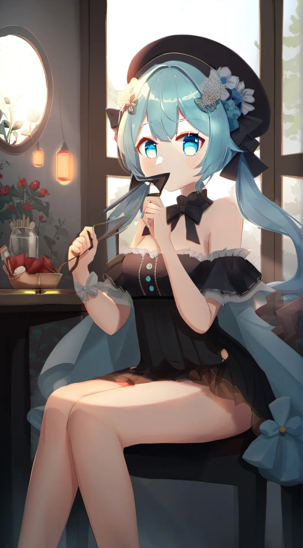 ai character: miku mini background