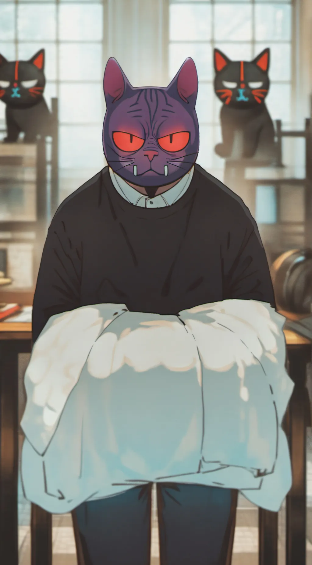 ai character: catnap background