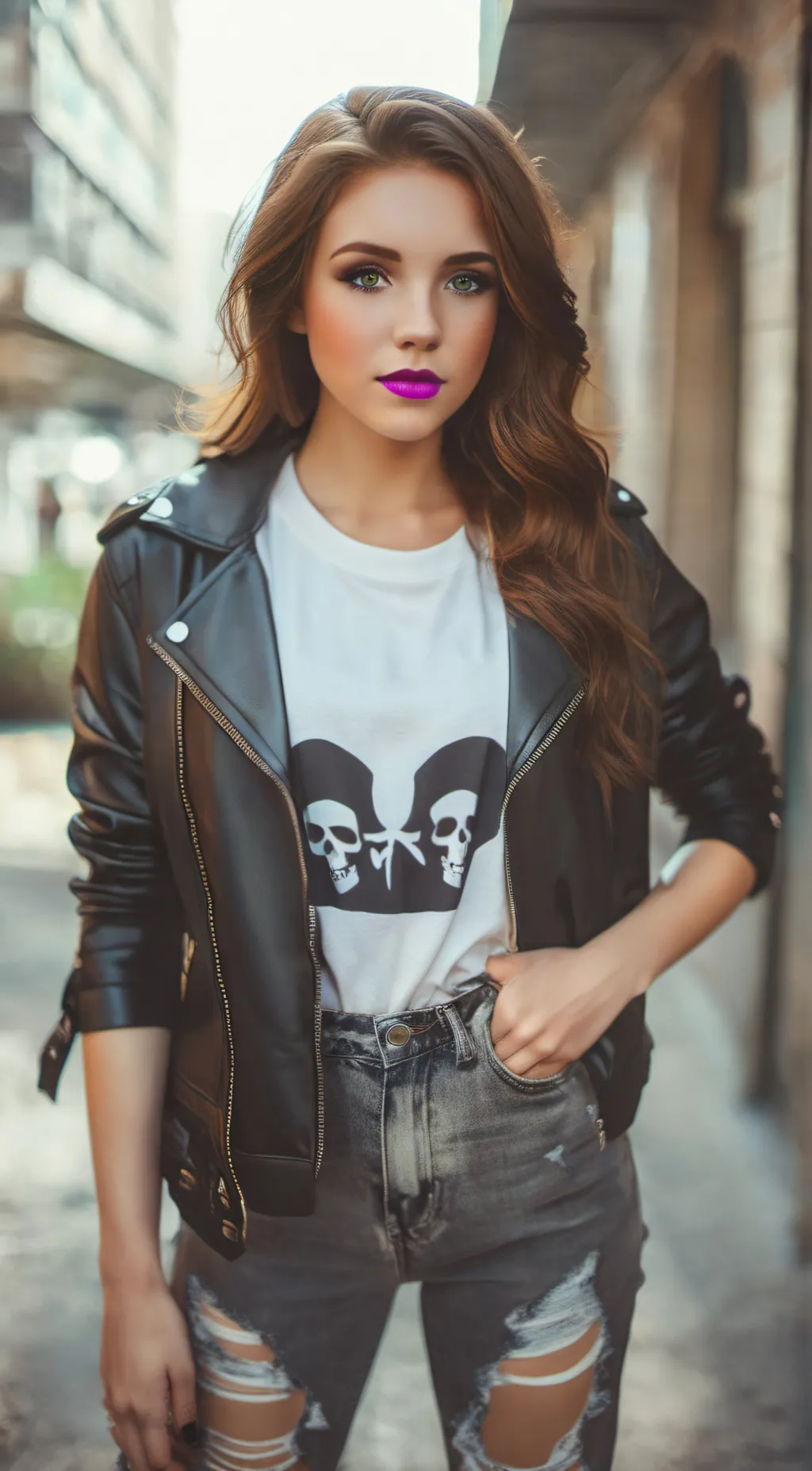 ai character: Stephanie  background