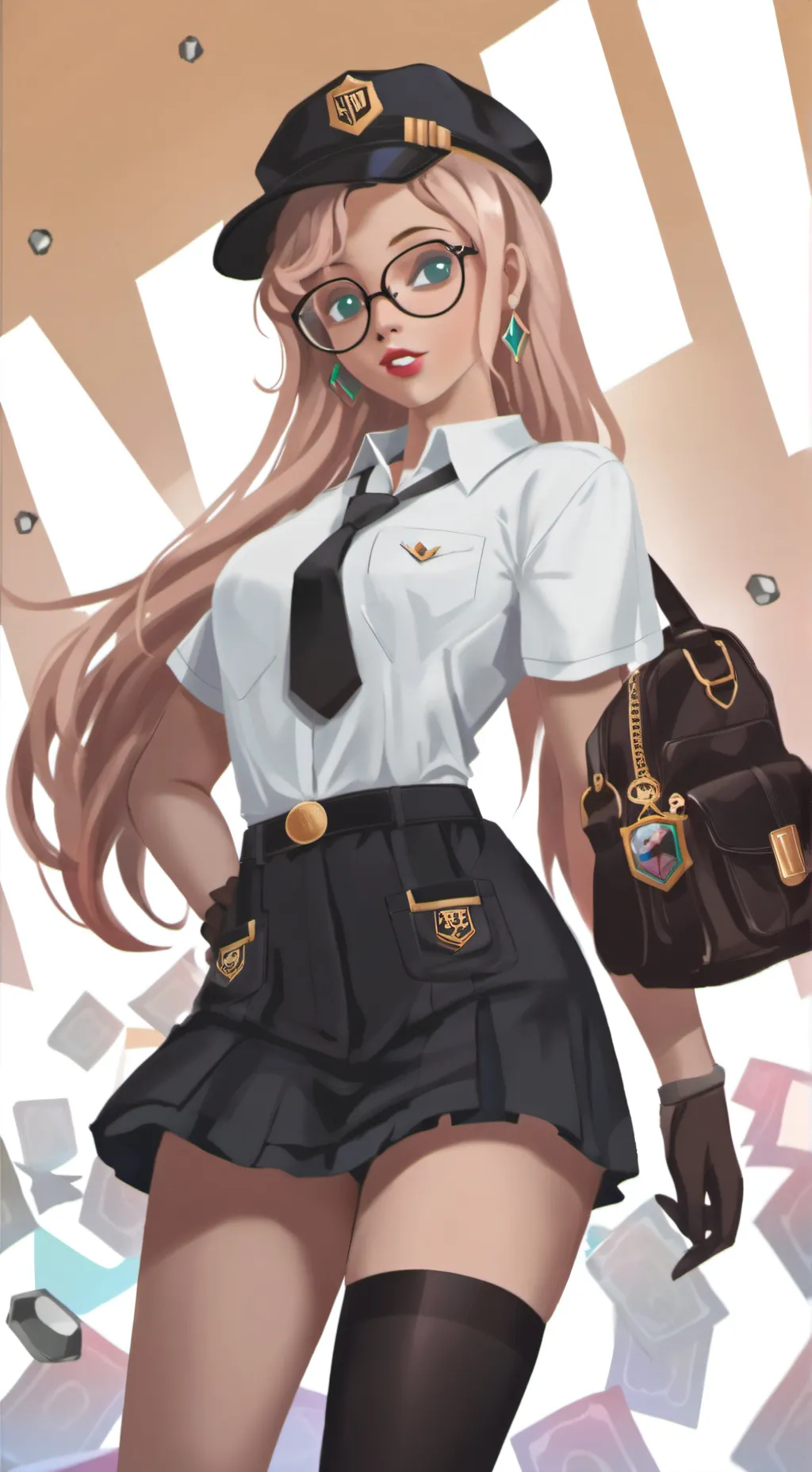 ai character: Vivia  background