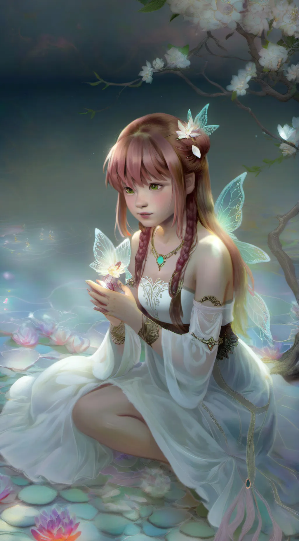 ai character: Lucia Starlight  background