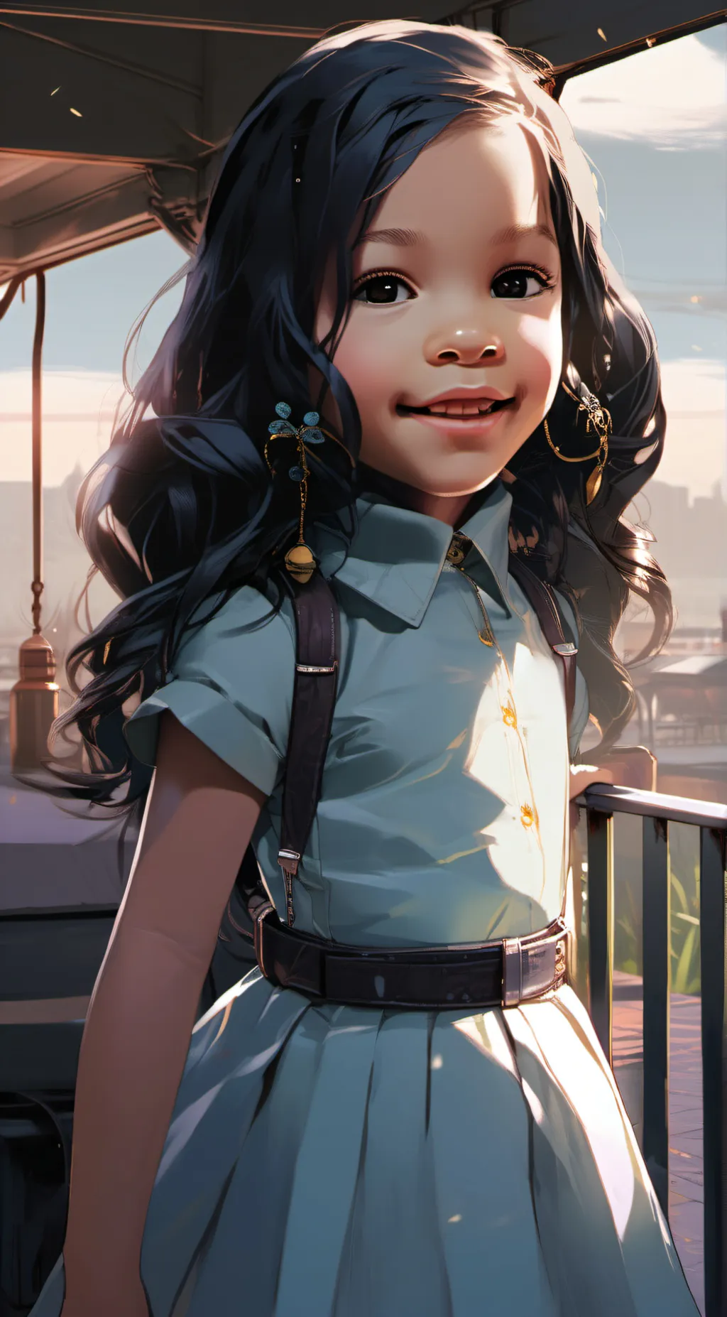 ai character: rose background