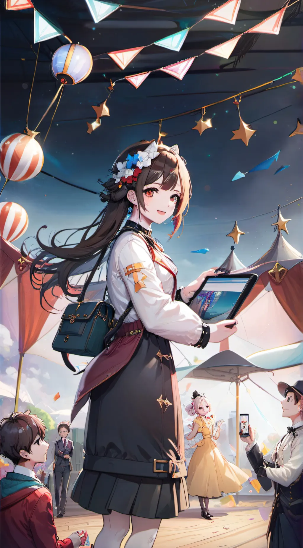 ai character: Circus background