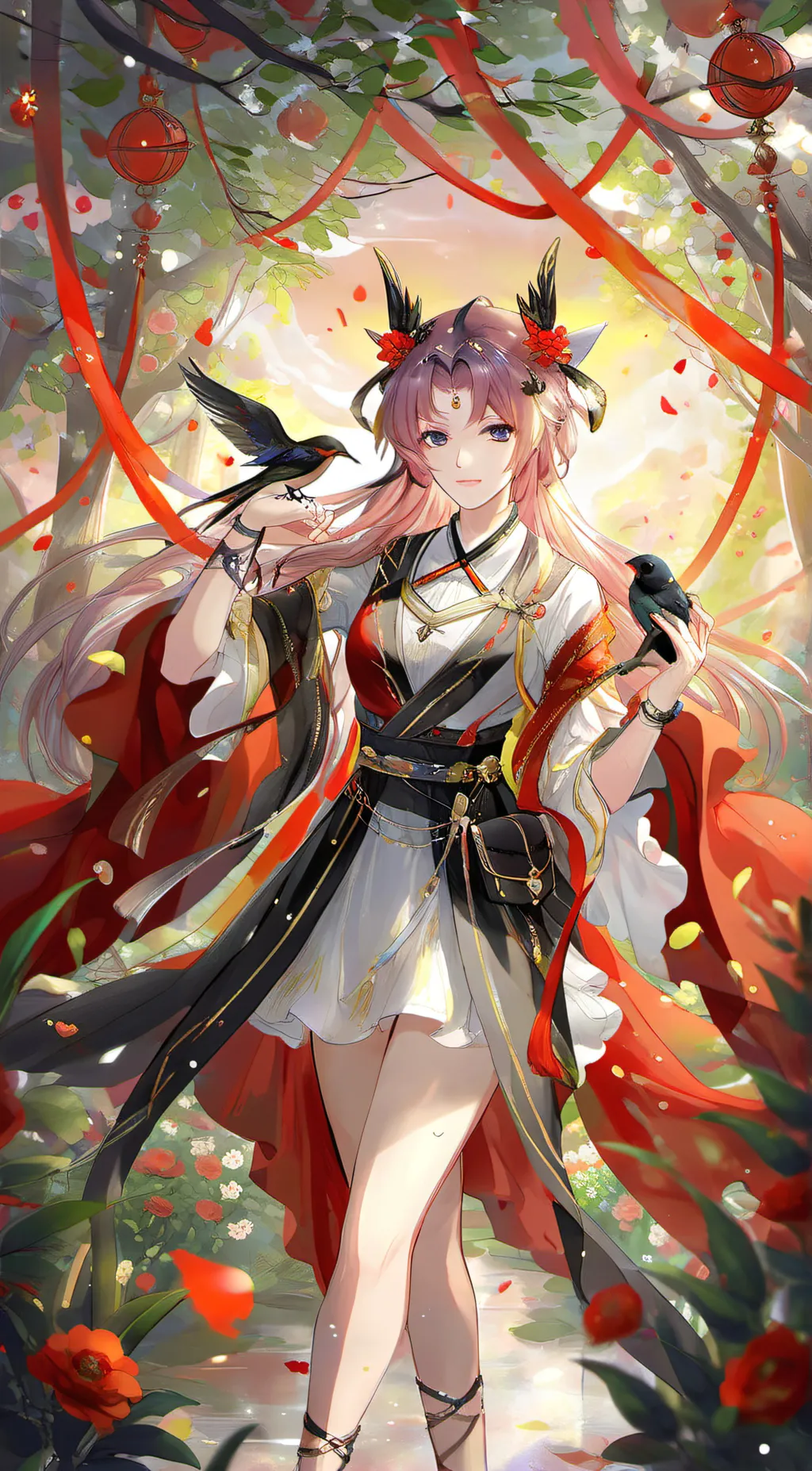 ai character: Blossom background