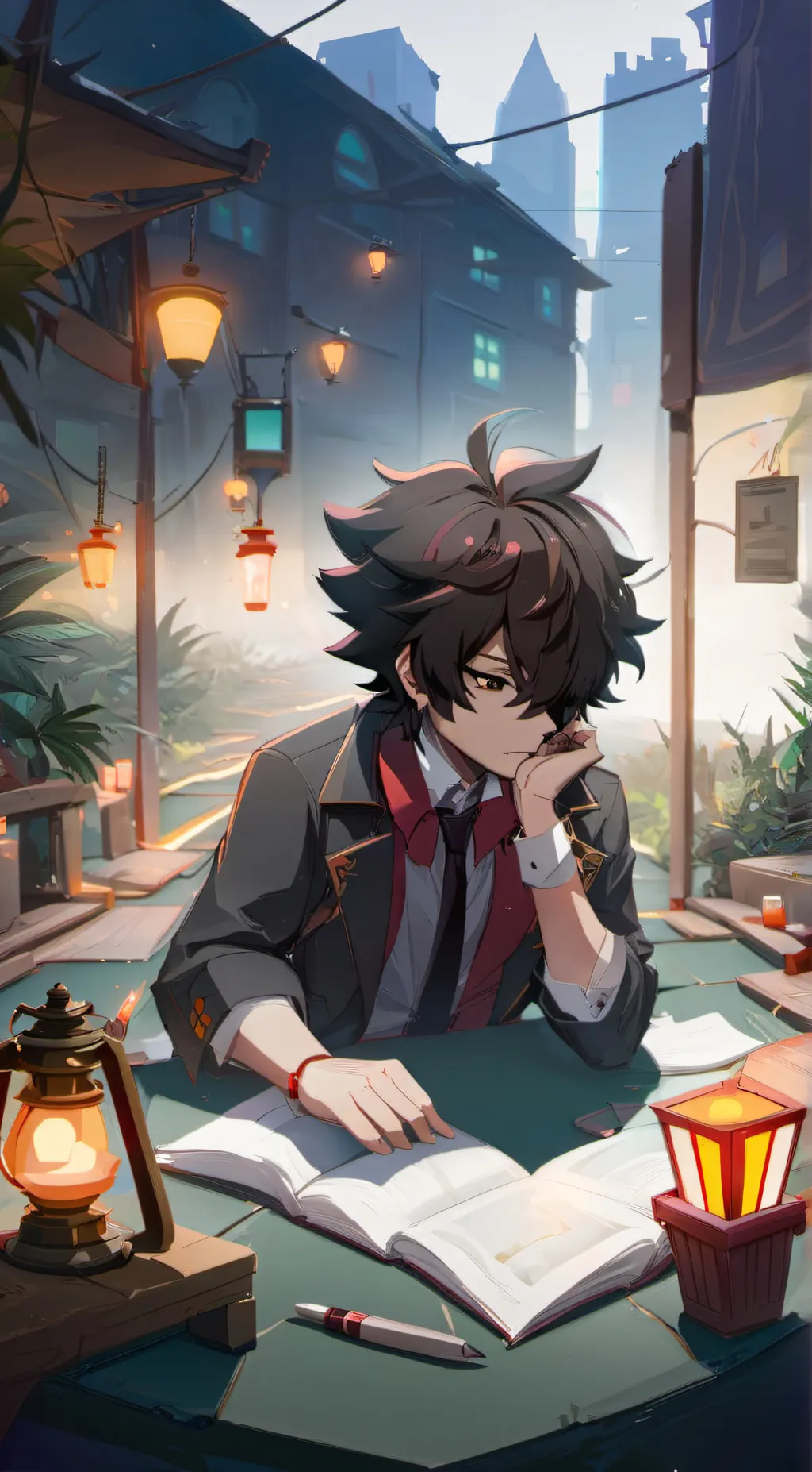 ai character: Lile October background