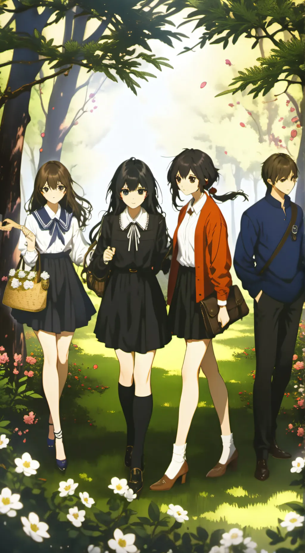 ai character: cool girls background