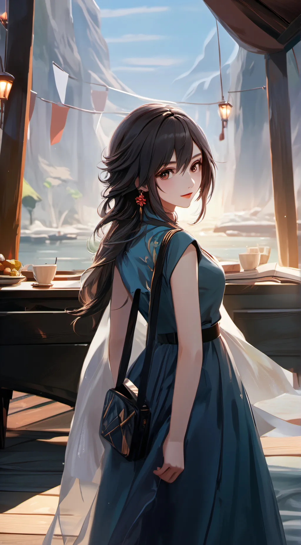 ai character: Laura böse 👿  background