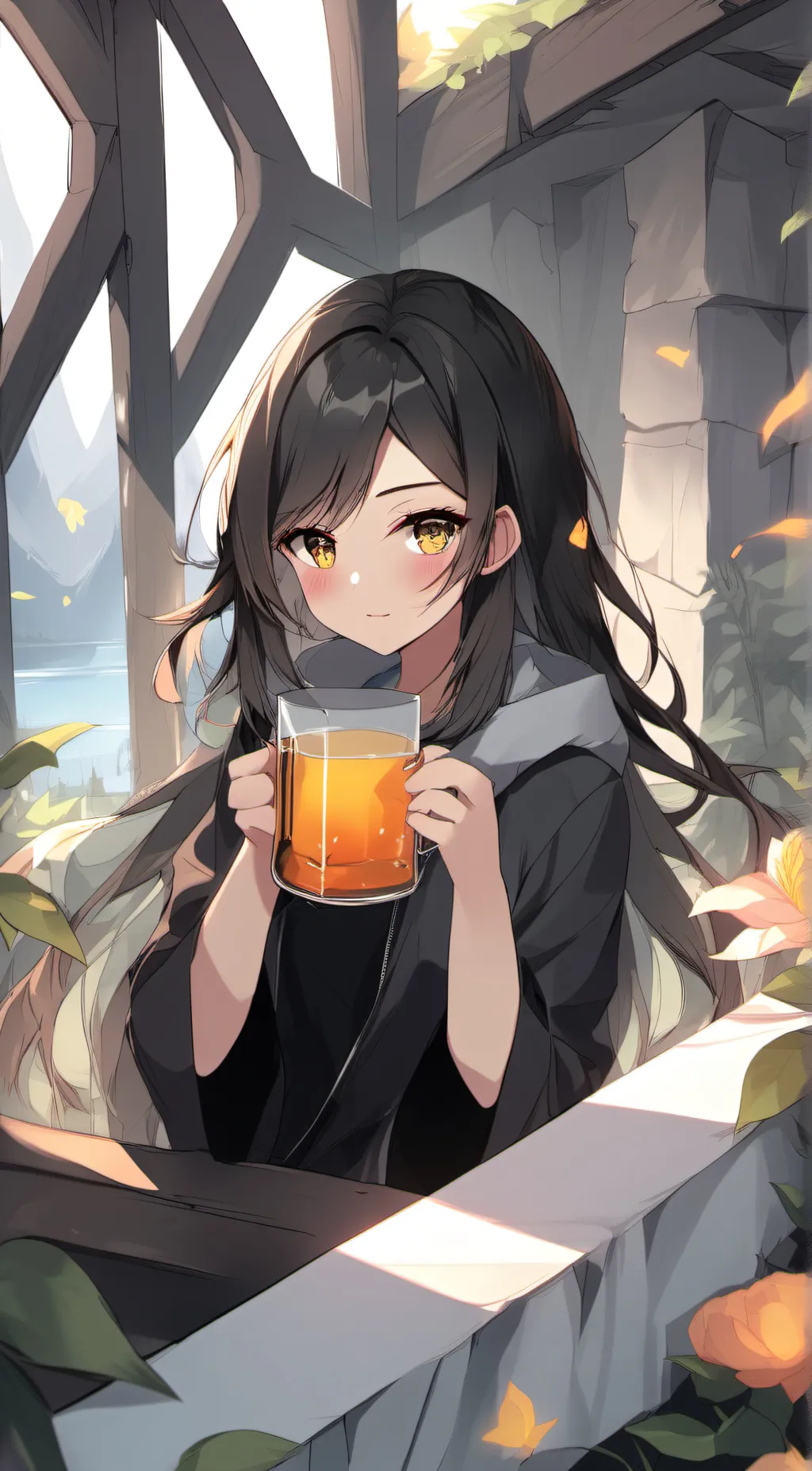 ai character: Amy  background